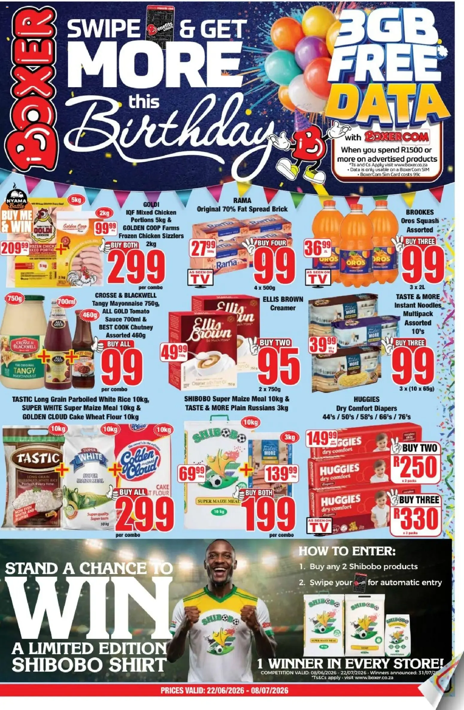 Boxer: Swipe & Get More This Birthday from 22 June to 8 July 2026 - Catalogue Page 1
