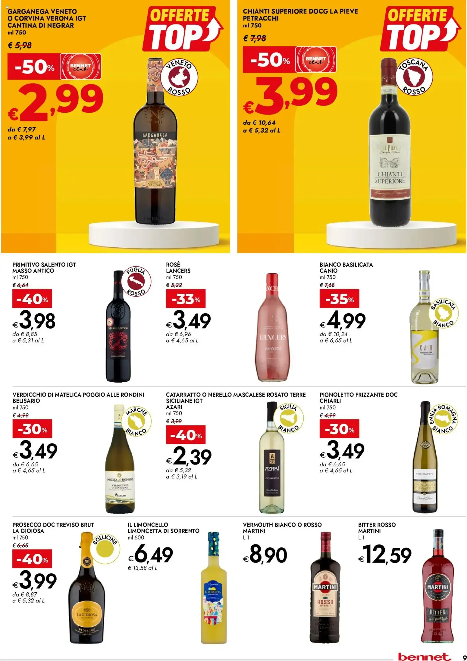 Nuovo bennet volantino Offerte Top dal 25/06/2026 > offerte anteprima 🛍️ da 25 giugno a 8 luglio di 2026 - Pagina del volantino 9