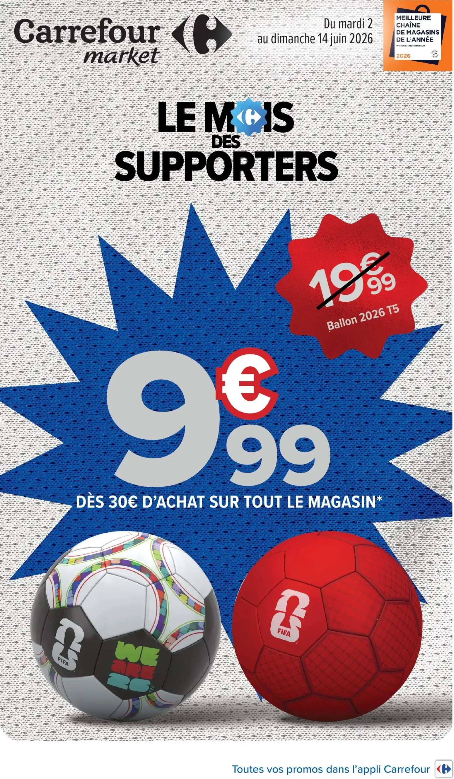 Carrefour Market Le mois des supporters à partir du 02/06/2026 - promo en ligne du 2 juin au 14 juin 2026 - Catalogue page 1