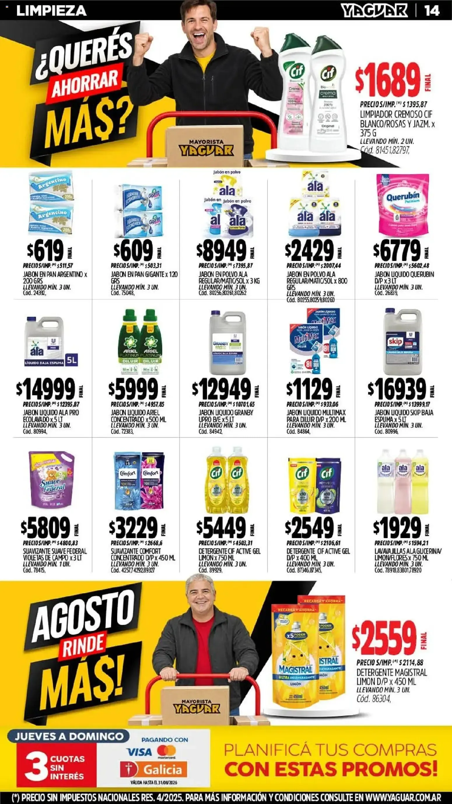 Ofertas de Mayorista Yaguar - Agosto Rinde Más! 24 de agosto al 30 de agosto 2026 - Página 15 del catálogo