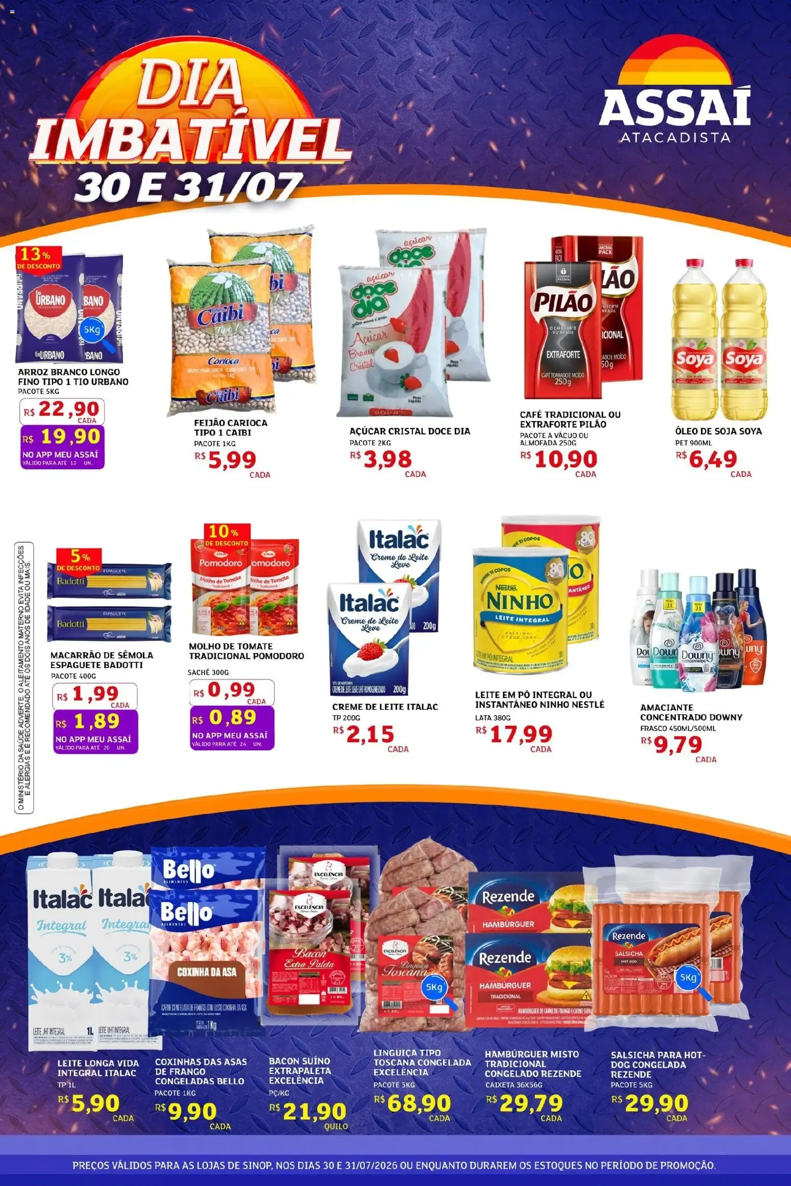 Encarte de Assaí Atacadista ofertas - MT de 30/07/2026 | Promoções Online 30 de julho até 31 de julho 2026 - Pagina 1