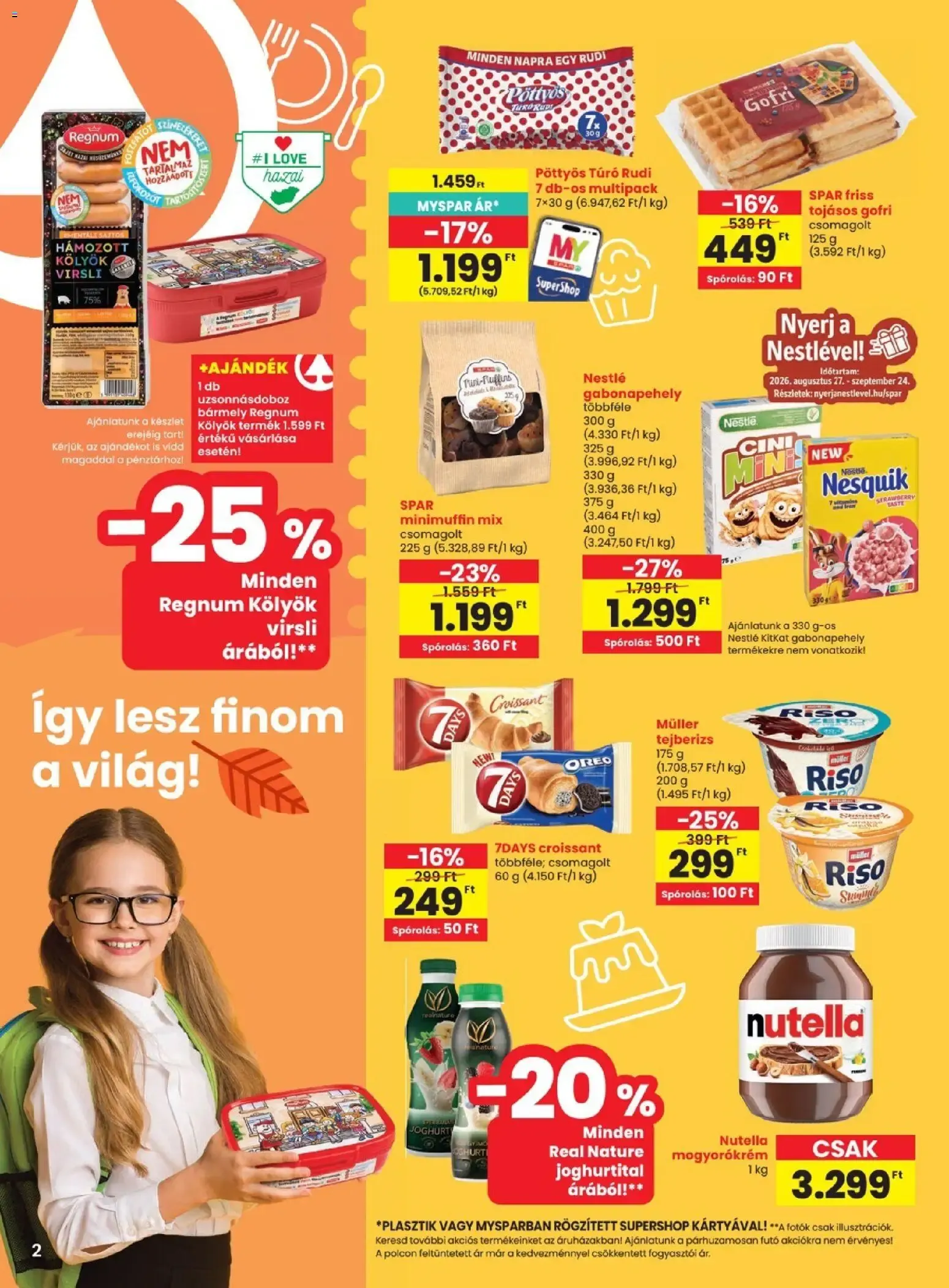 Katalógus SPAR Szülinapi akciók és szuper árak! augusztus 27.-tól szeptember 2.-ig 2026. - Oldal 2