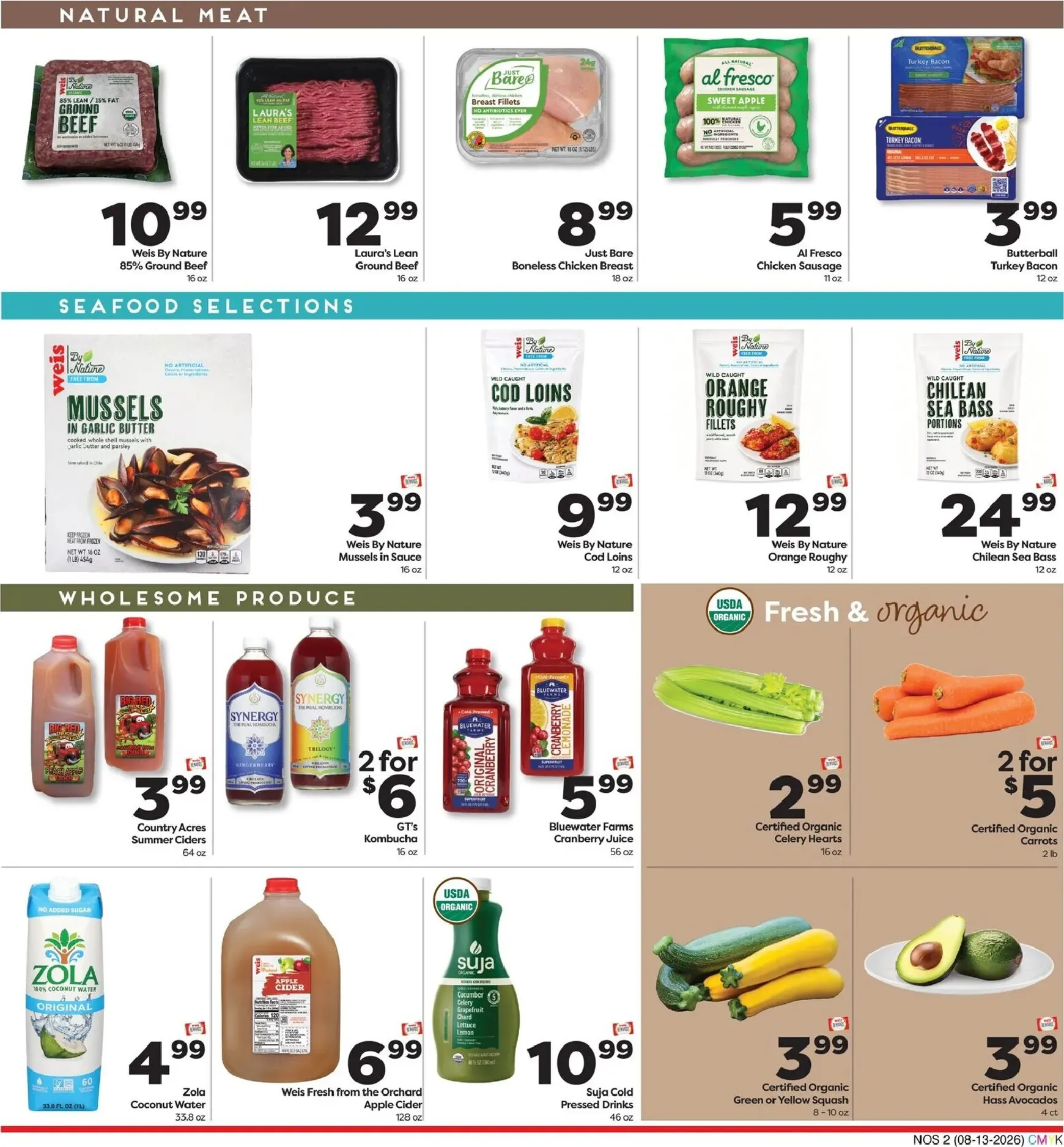 Weekly ad Current Weis Markets - Natural & Organic leaflet valid from Thursday 08/13/2026 to Wednesday 09/09/2026 from August 13 to September 9 2026 - Page 2