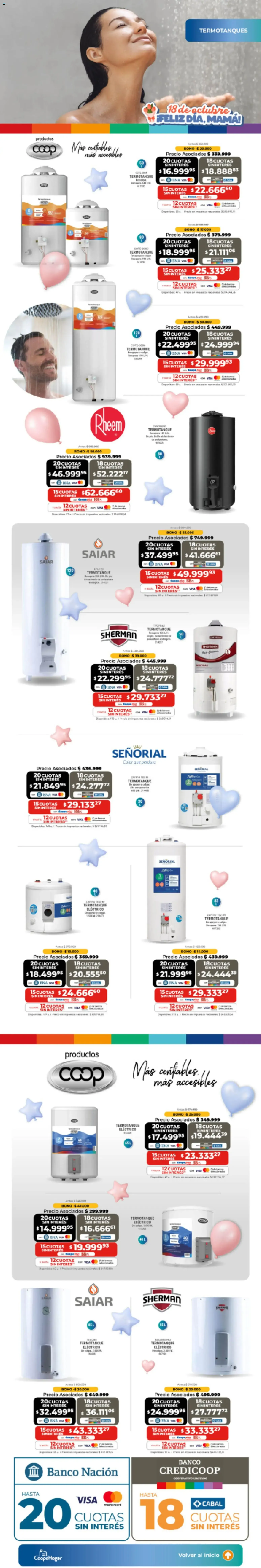 Ofertas de CoopeHogar - Mes Aniversario y ¡Feliz Día, Mamá! La mejor sorpresa 1 de octubre al 18 de octubre 2026 - Página 15 del catálogo