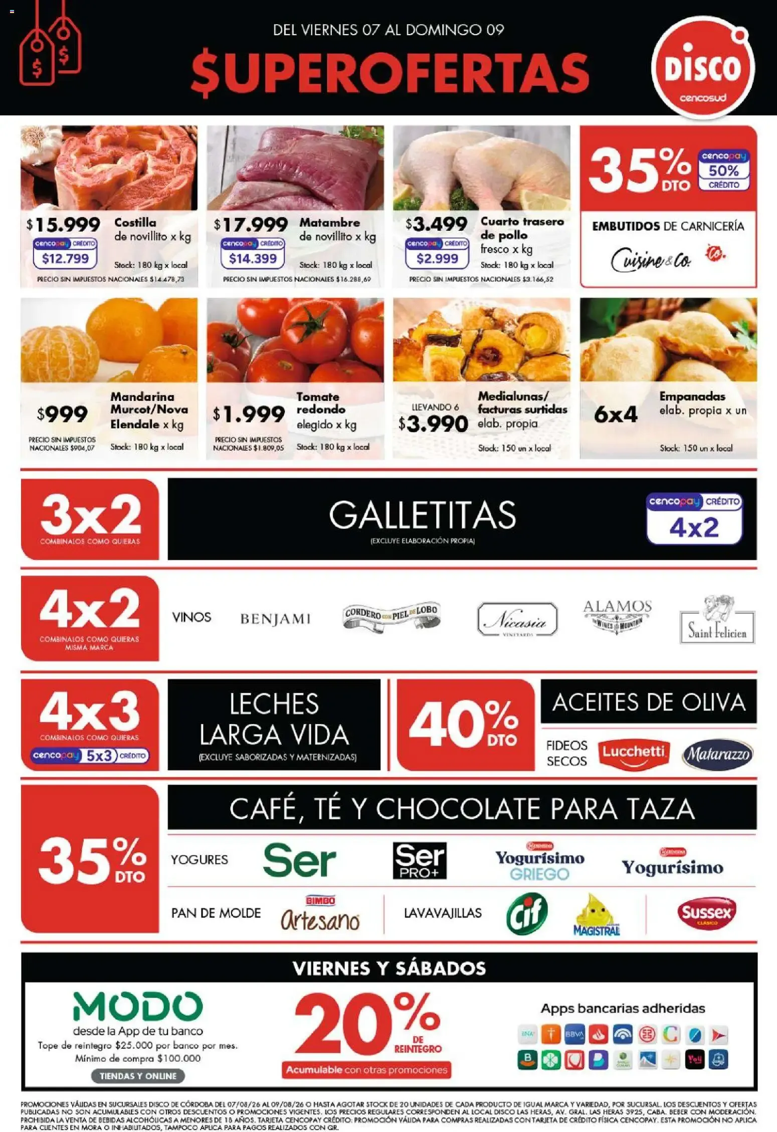 Ofertas de Disco - Ofertas Córdoba del 07/08/2026 - 09/08/2026 7 de agosto al 9 de agosto 2026 - Página 1 del catálogo