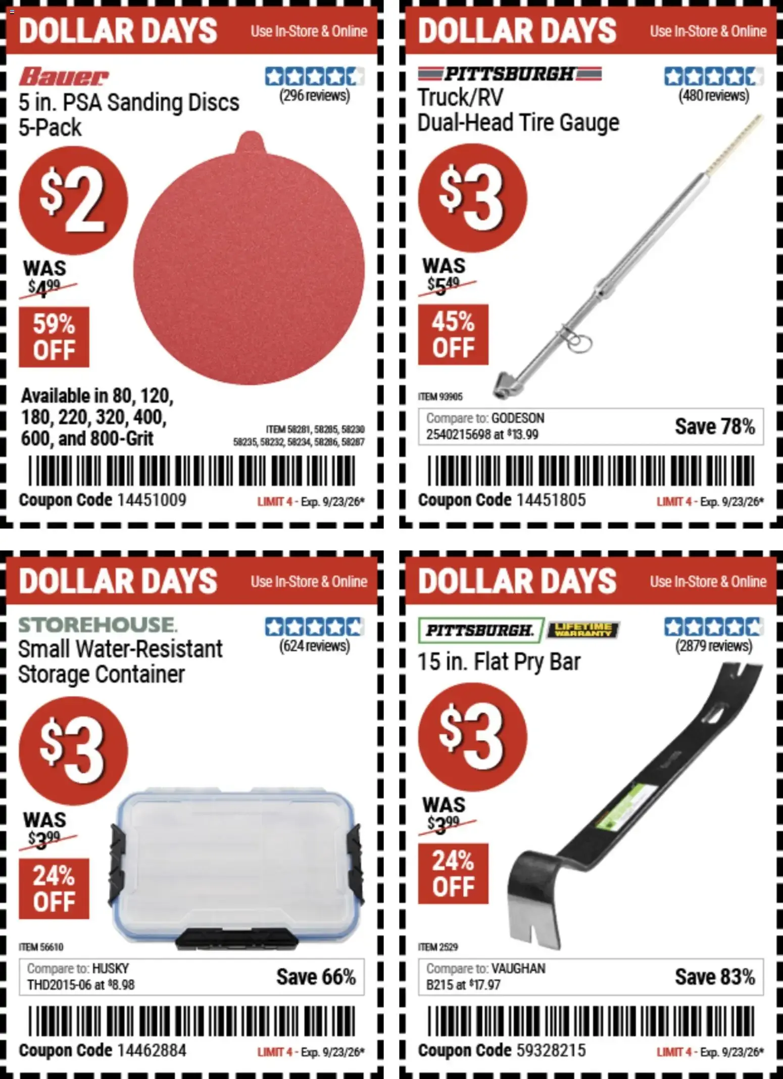 Weekly ad Harbor Freight Dollar Days from September 10 to September 23 2026 - Page 3