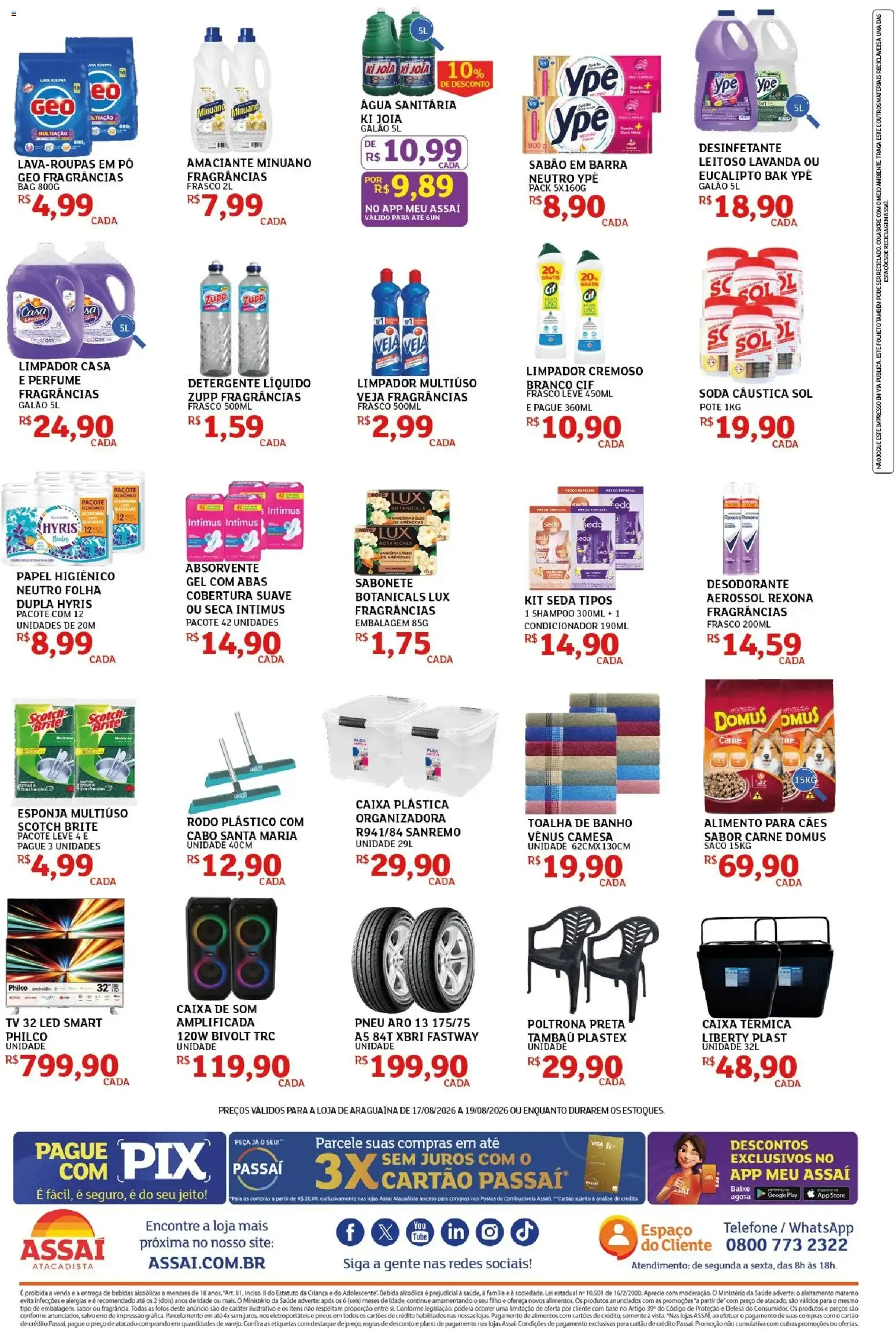 Encarte de Assaí Atacadista ofertas - TO de 17/08/2026 | Promoções Online 17 de agosto até 19 de agosto 2026 - Pagina 4