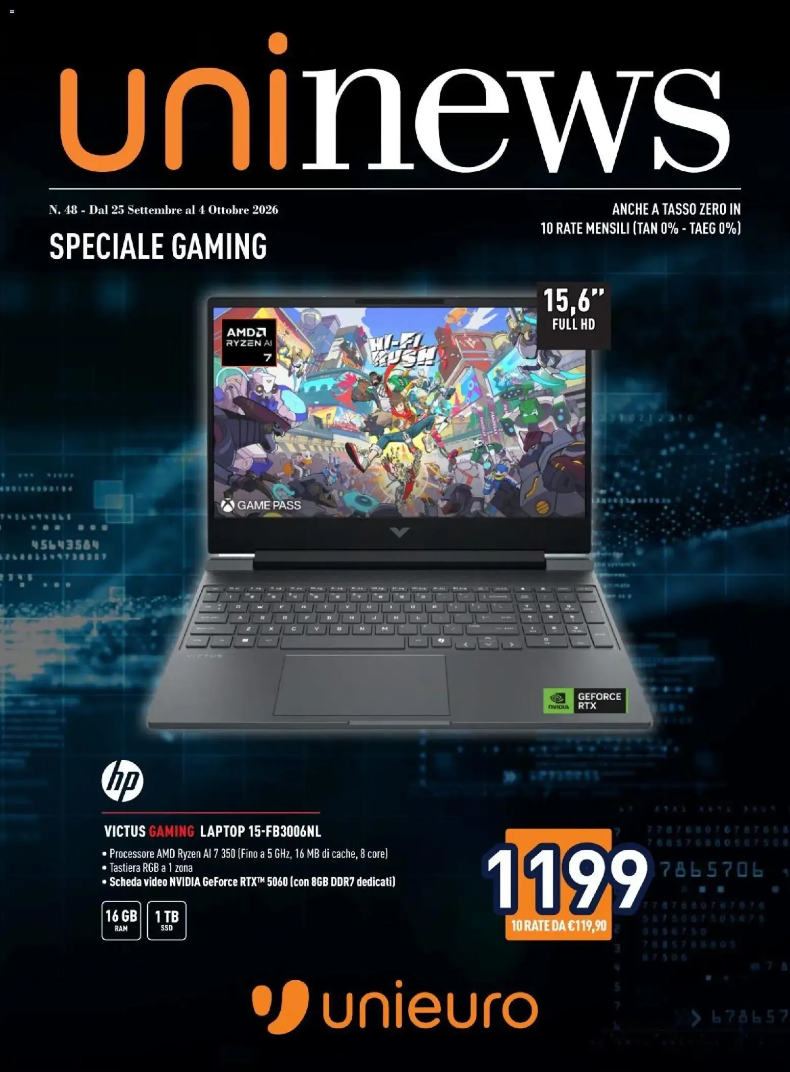 Nuovo Unieuro volantino Gaming dal 25/09/2026 > offerte anteprima 🛍️