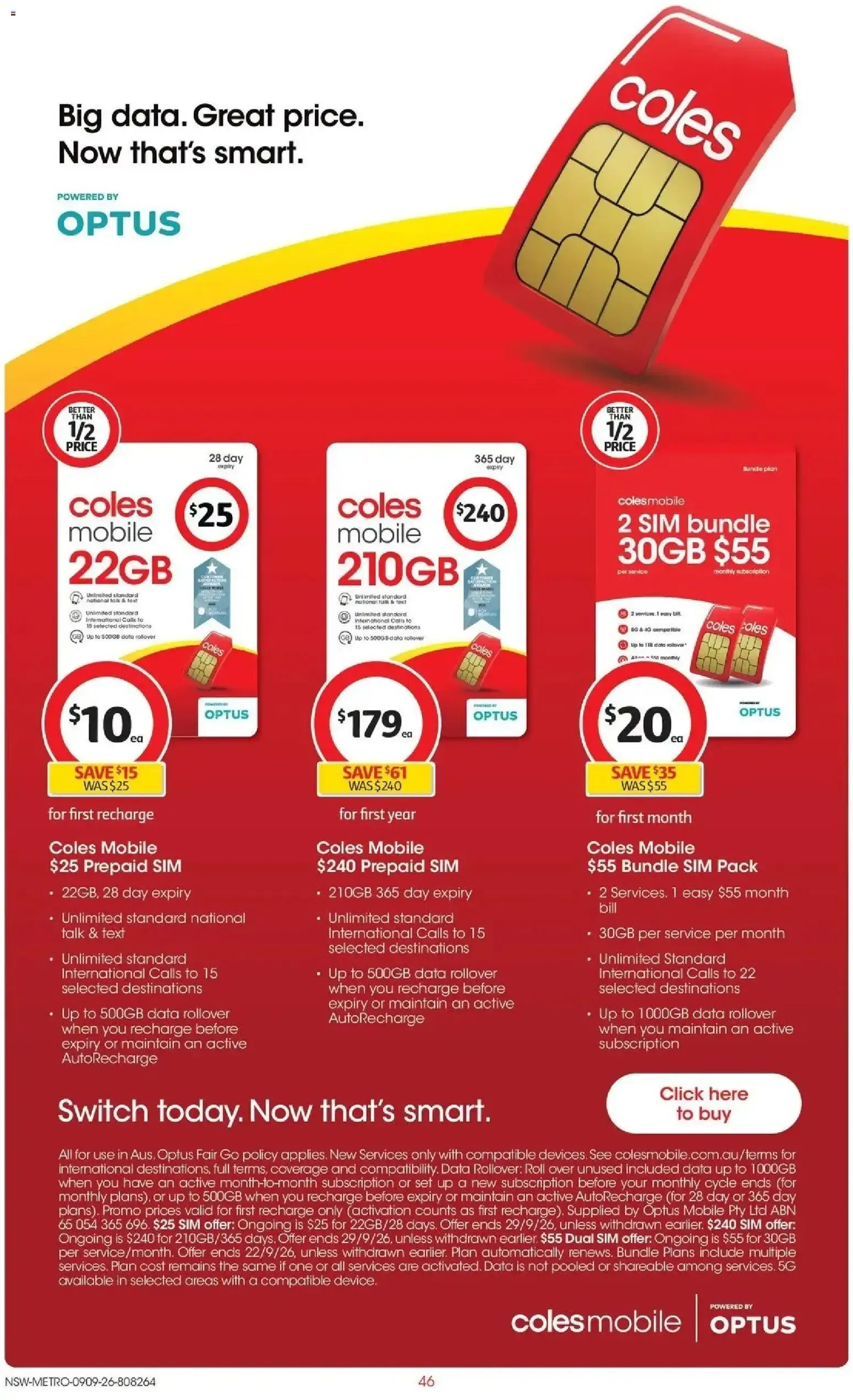 Coles catalogue valid from 09/09/2026 > Online Australia - Catalogue valid from 9 September to 15 September 2026 - page 46