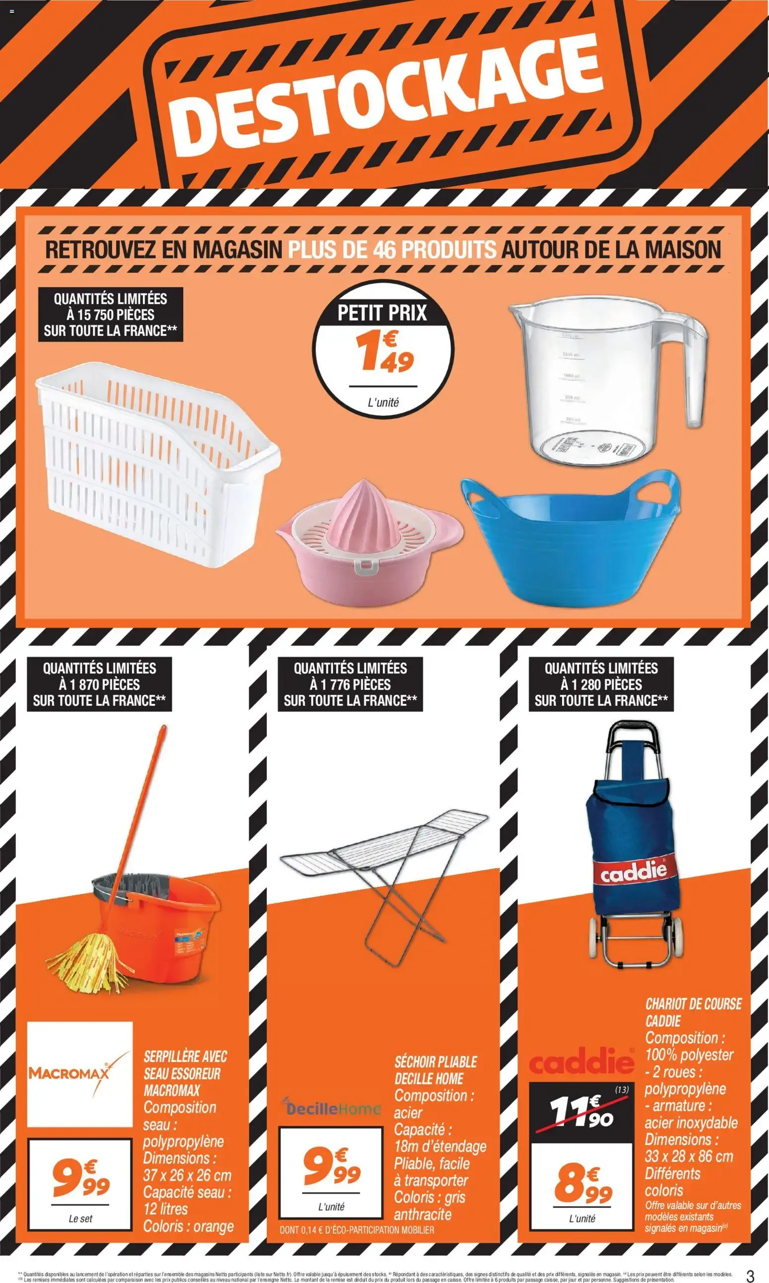 Netto destockage septembre à partir du 01/09/2026 - promo en ligne du 1 septembre au 30 septembre 2026 - Catalogue page 3