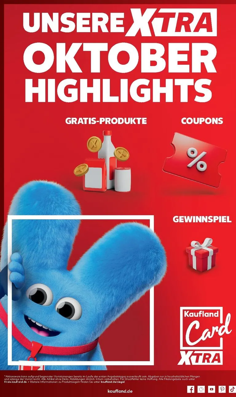Kaufland - Xtra Prospekt – von Montag 12.10.2026 bis Samstag 31.10.2026 von 12. Oktober bis 31. Oktober 2026 - Prospekt seite 1