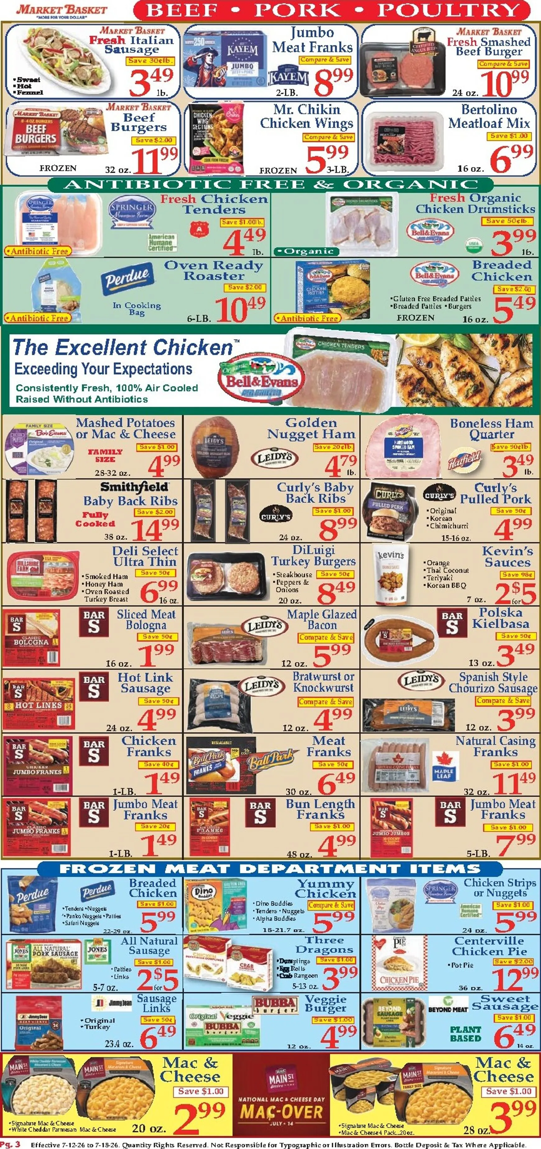 Weekly ad Current Market Basket leaflet valid from Sunday 07/12/2026 to Saturday 07/18/2026 from July 12 to July 18 2026 - Page 3