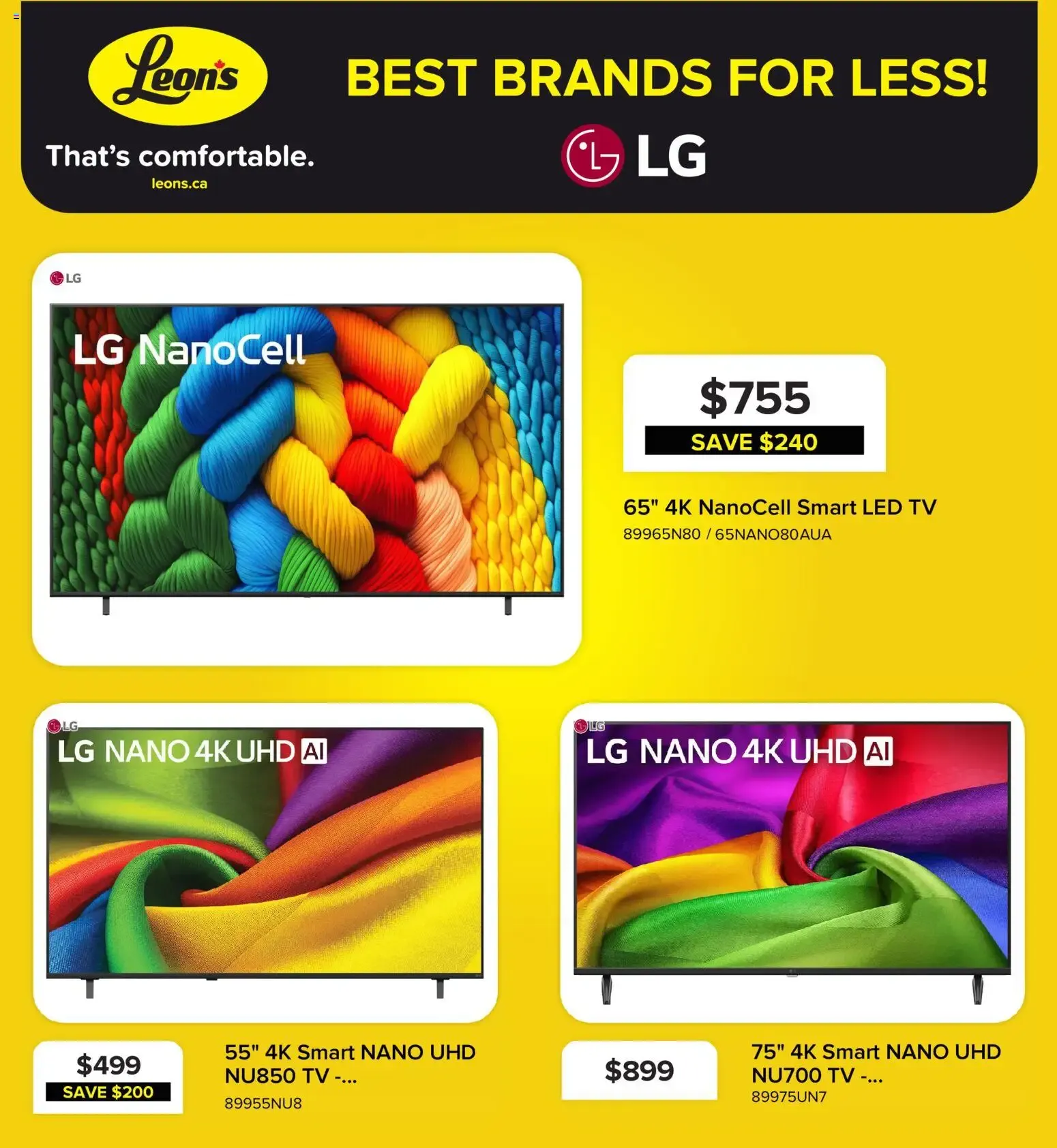 Leon's flyer - BBFL Electronics from Oct 29, 2026 > weekly specials & deals from October 29 to November 4 2026 - flyer page 4
