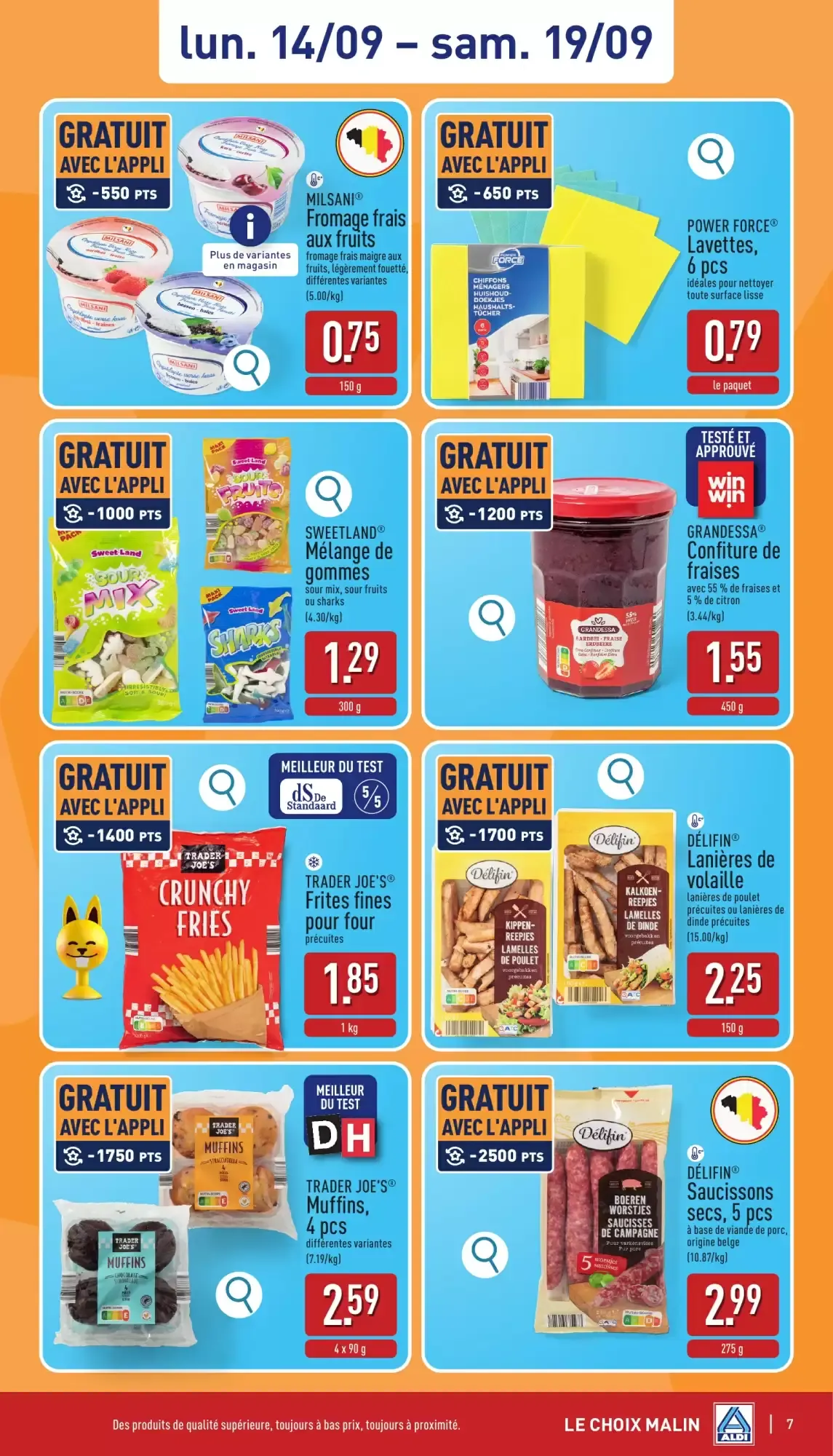 ALDI Dépliant du 14/09 au 19/09 van 14 september tot 19 september 2026 - folder pagina 7