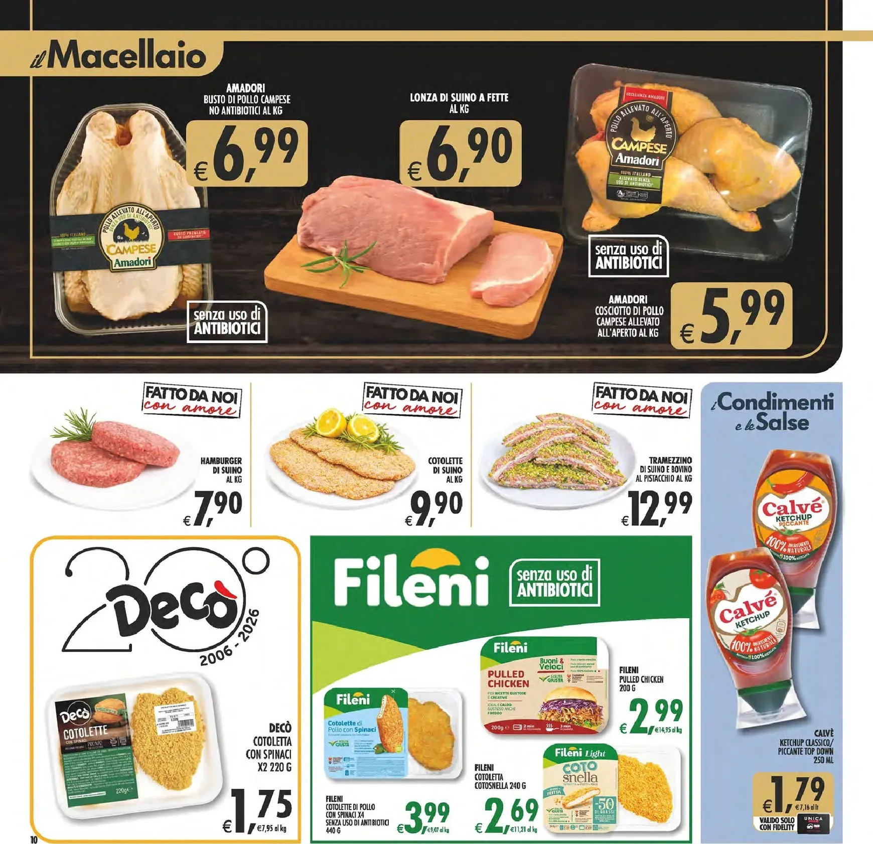 Volantino attuale di Decò - Gourmet valido dal martedì 09/06/2026 al giovedì 18/06/2026 da 9 giugno a 18 giugno di 2026 - Pagina del volantino 10