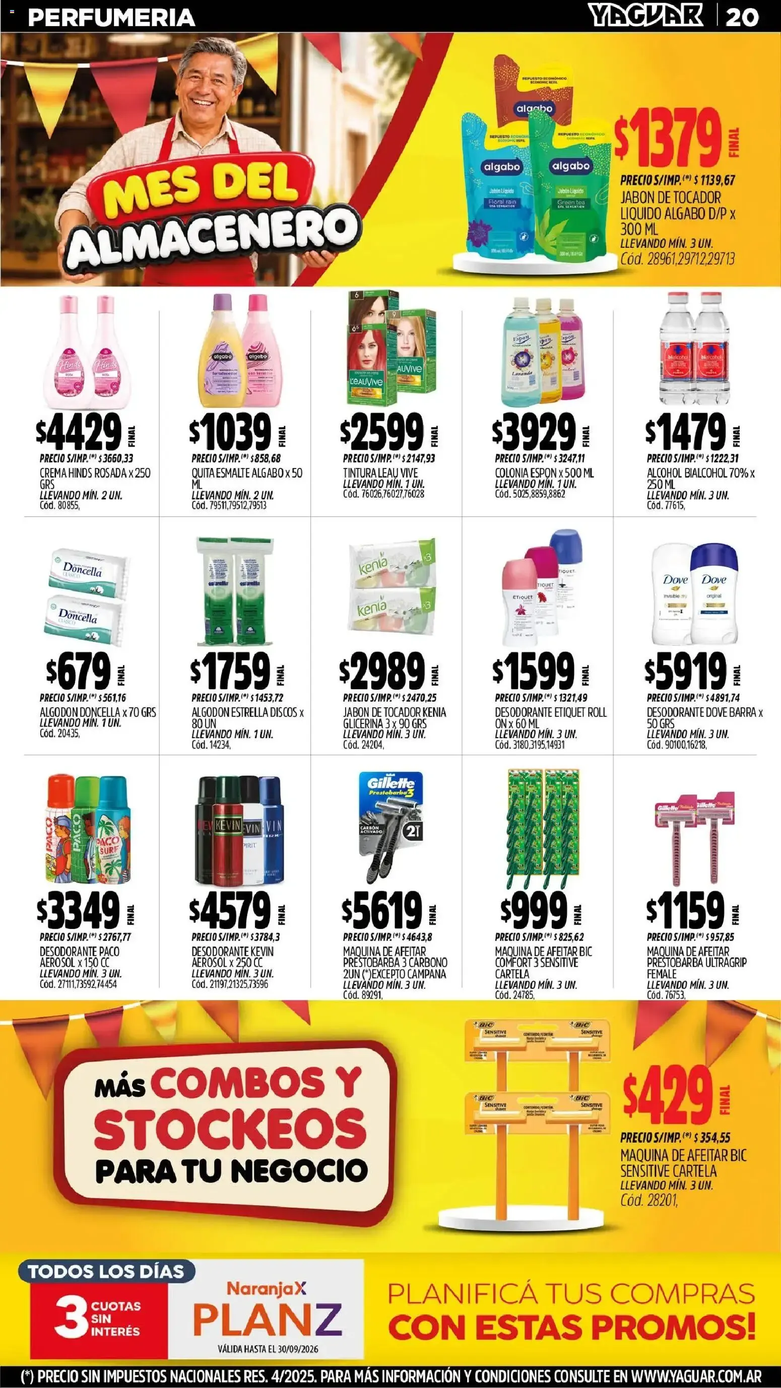 Ofertas de Mayorista Yaguar - Mes del Almacenero 31 de agosto al 5 de septiembre 2026 - Página 20 del catálogo