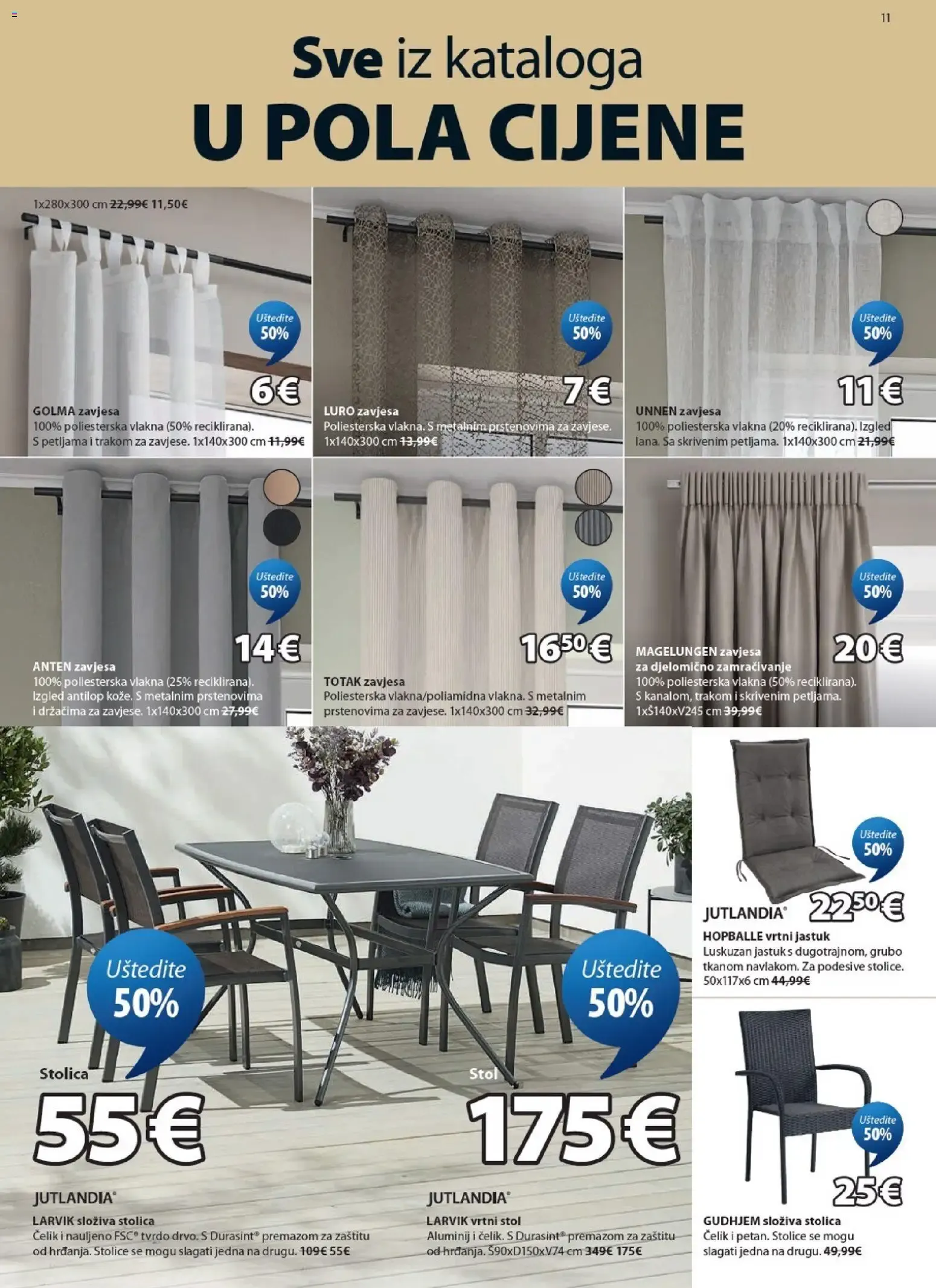 Katalog Sve iz kataloga U POLA CIJENE (Todo del catálogo a mitad de precio) od 5. kolovoza do 18. kolovoza 2026. - Pregled Stranica 11