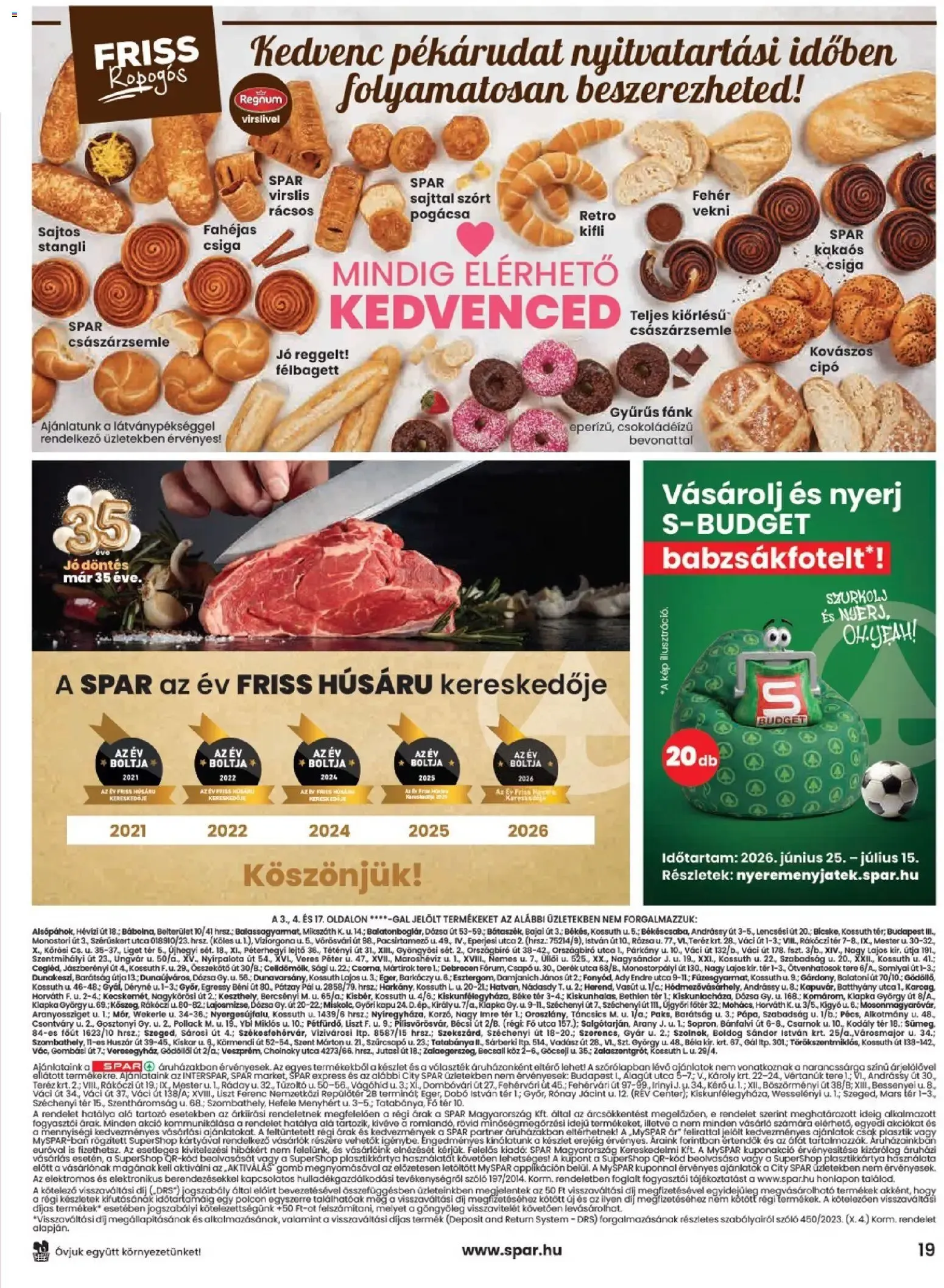 Katalógus Spar Szülinapi akciók és szuper árak! június 25.-tól július 1.-ig 2026. - Oldal 19
