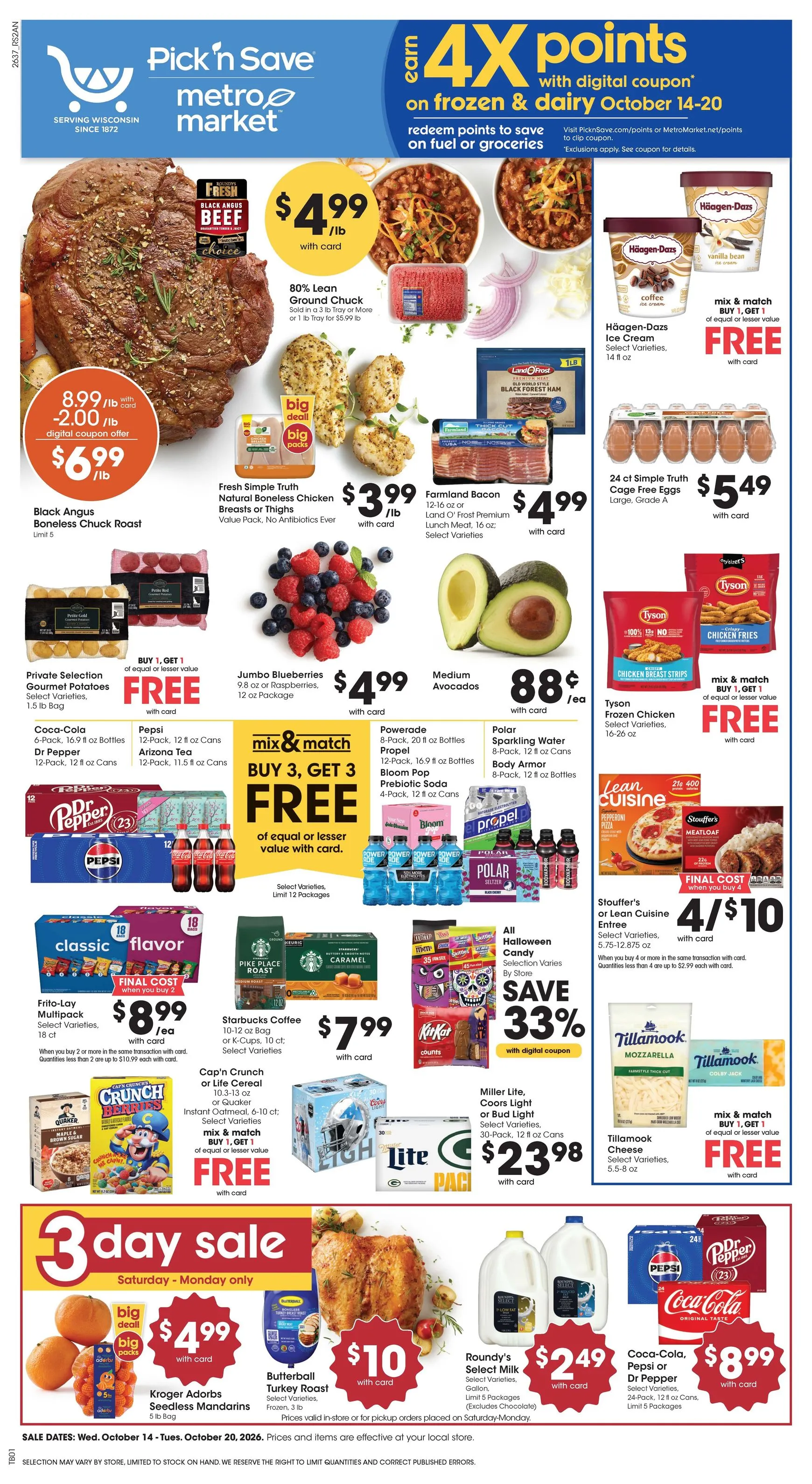 Weekly ad Future Pick'n Save flyer valid from Wednesday 10/14/2026 to Tuesday 10/20/2026 from October 14 to October 20 2026 - Page 1
