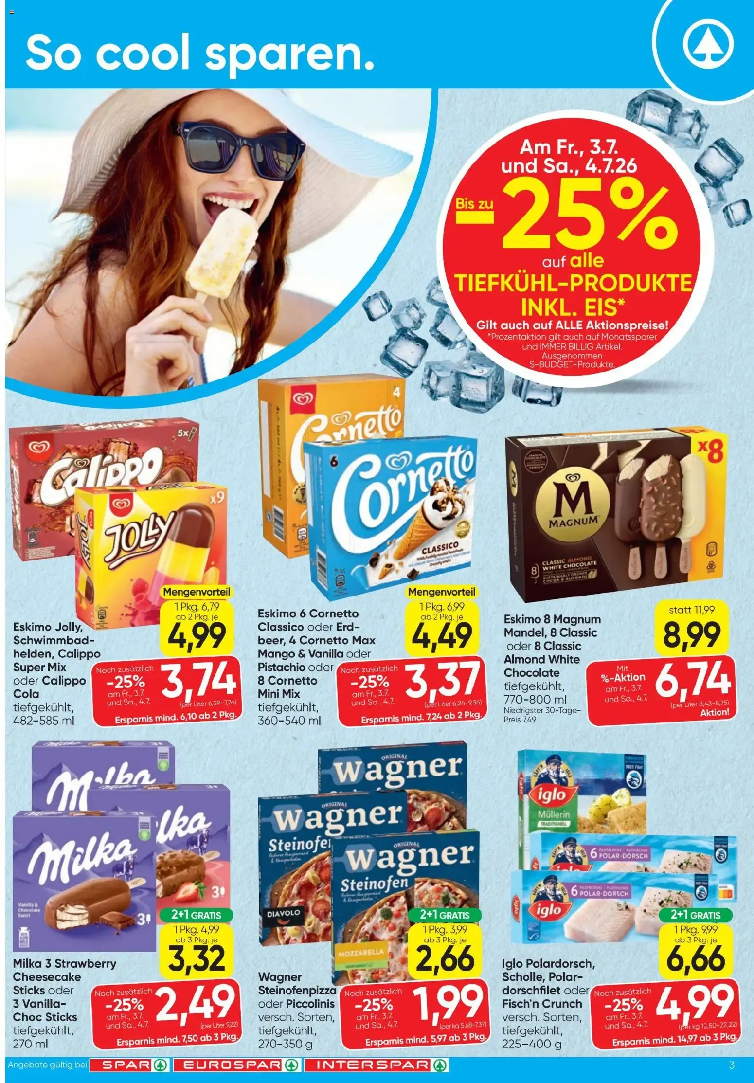 Spar - Flugblatt (01.07.2026) - Angebote und Prospekt von 1. Juli bis 15. Juli 2026 - Flugblätt seite 3