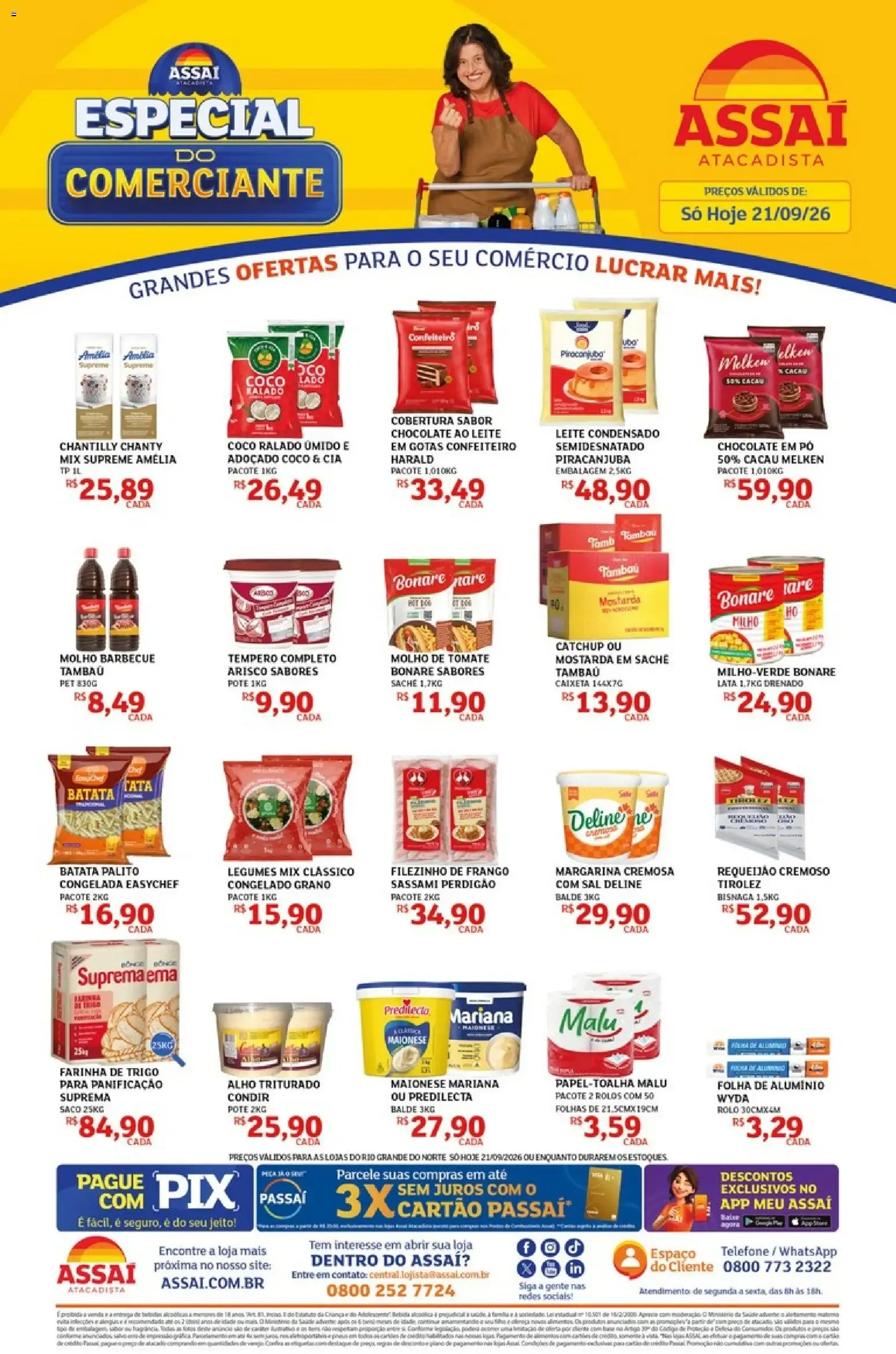 Encarte de Assaí Atacadista: Especial do Comerciante 21 de setembro até 21 de setembro 2026 - Pagina 1