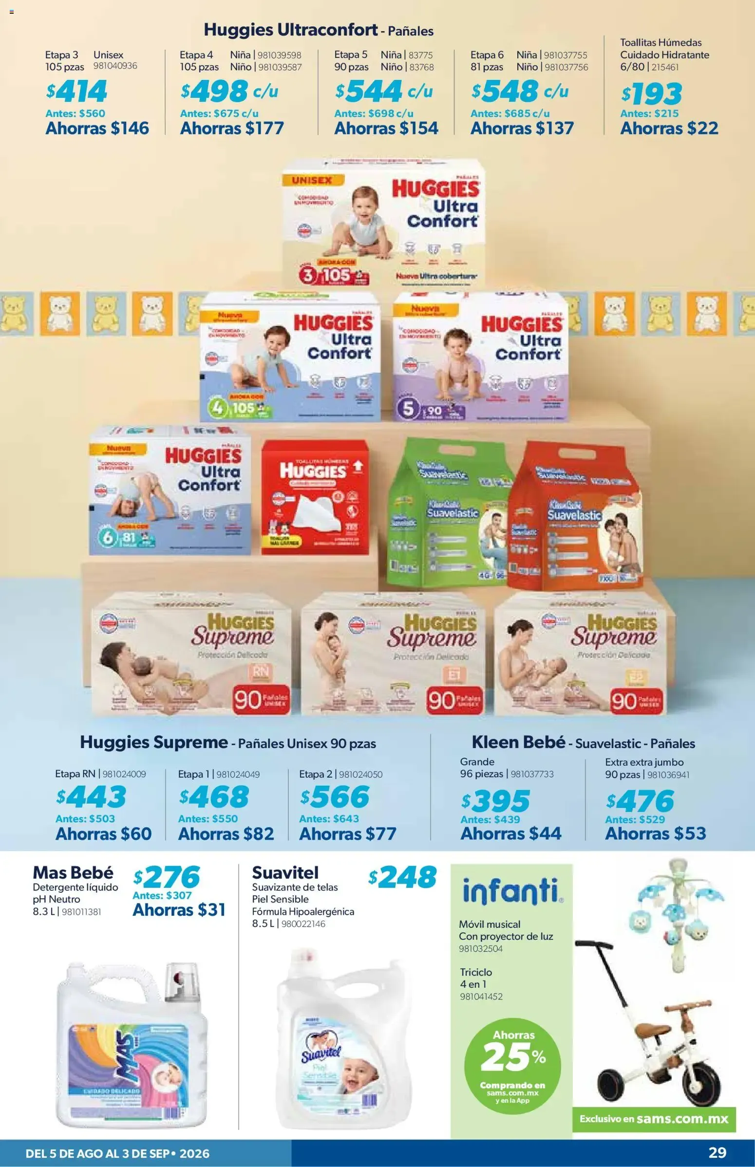 Catálogo de CUPONERA SAMS | Folleto de 05/08, Ofertas Agosto 2026 5 de agosto al 3 de septiembre 2026 - Pagina 29