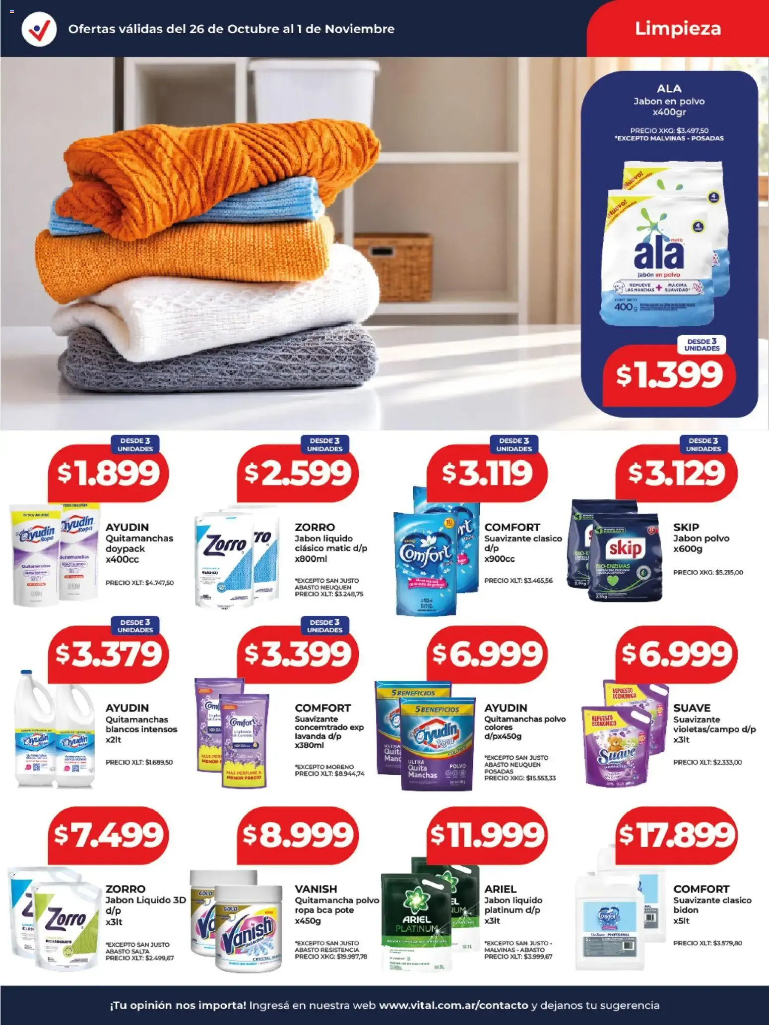 Ofertas de Vital - Ofertas || del 26/10/2026 - 01/11/2026 || Catálogo 26 de octubre al 1 de noviembre 2026 - Página 11 del catálogo