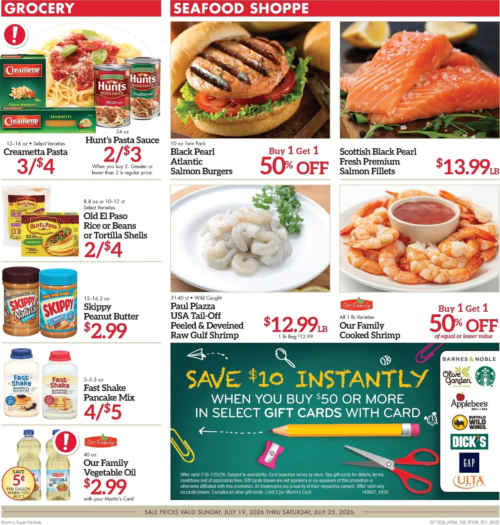 Weekly ad Current Martin's Super Markets - Next Ad leaflet valid from Sunday 07/19/2026 to Saturday 07/25/2026 from July 19 to July 25 2026 - Page 9