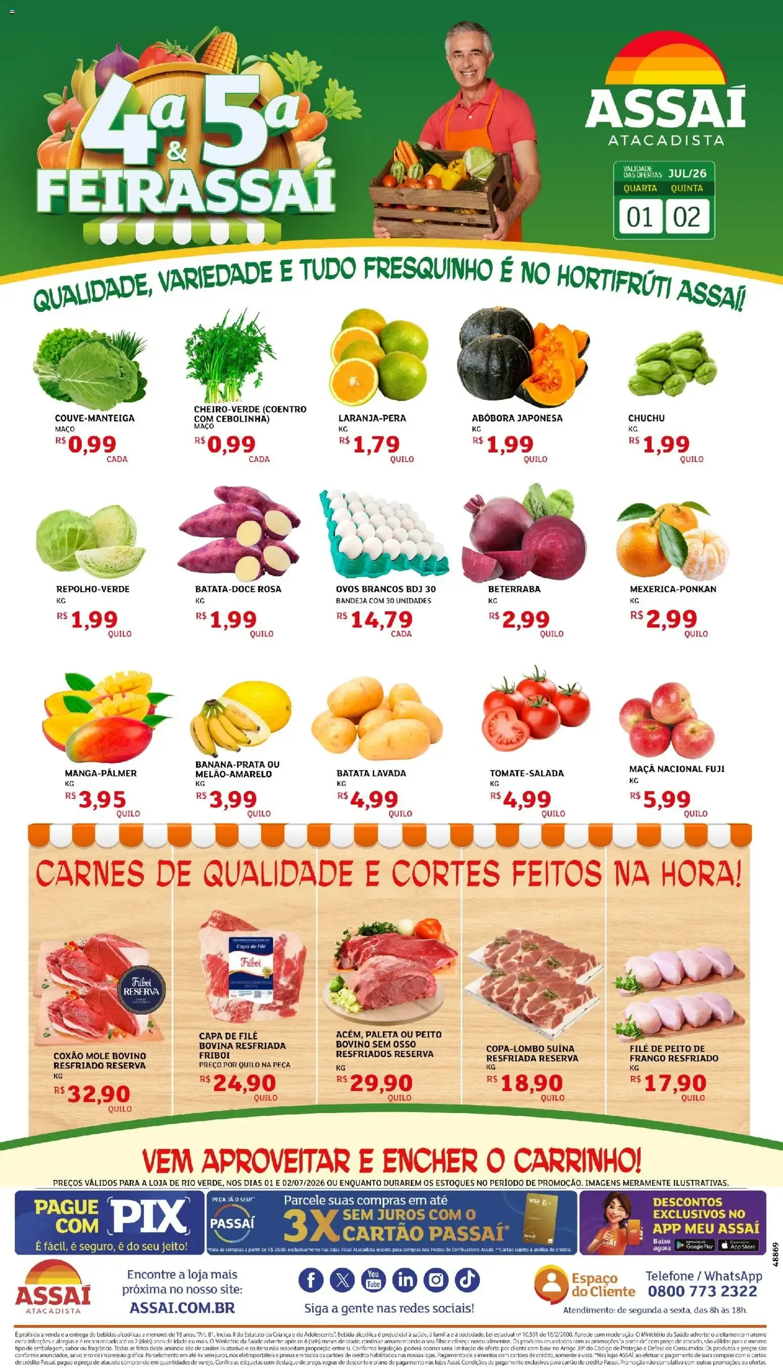 Encarte de Assaí Atacadista ofertas - GO de 01/07/2026 | Promoções Online 1 de julho até 2 de julho 2026 - Pagina 1