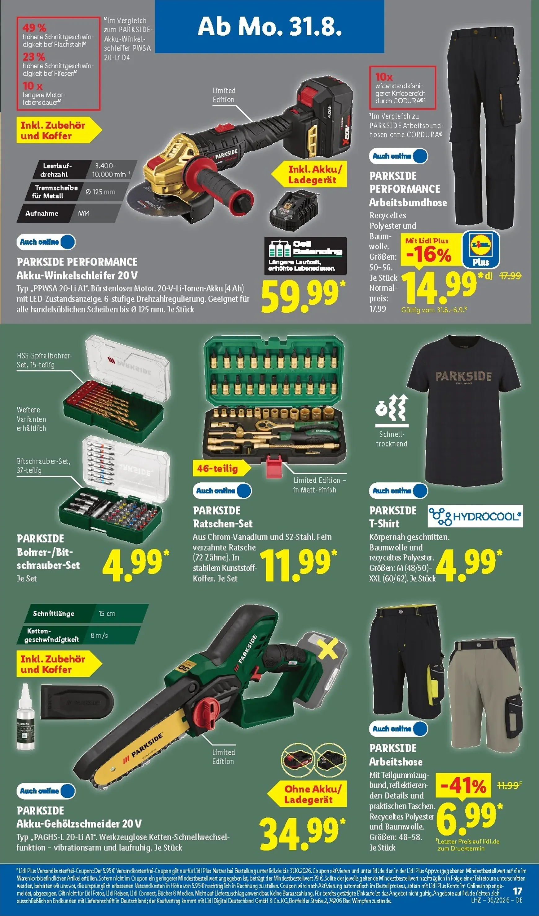 Lidl - Nonfood Prospekt nächste Woche – von Montag 31.08.2026 bis Samstag 05.09.2026 von 31. August bis 5. September 2026 - Prospekt seite 9
