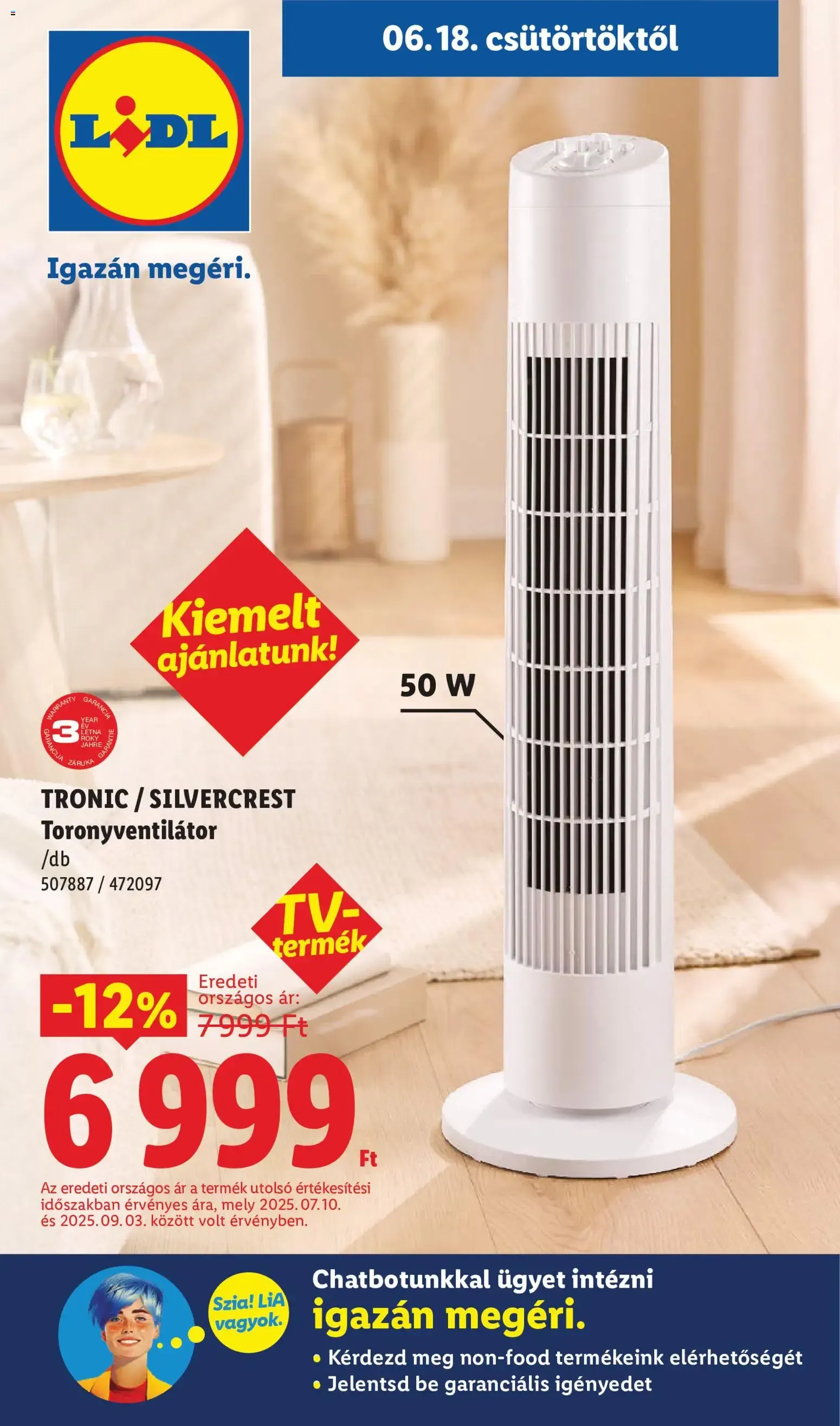 Katalógus Lidl Nonfood kínálatunk - 2026.06.18. -tól/töl > akció, lapozható szórólap 🛍️ június 18.-tól június 24.-ig 2026. - Oldal 1