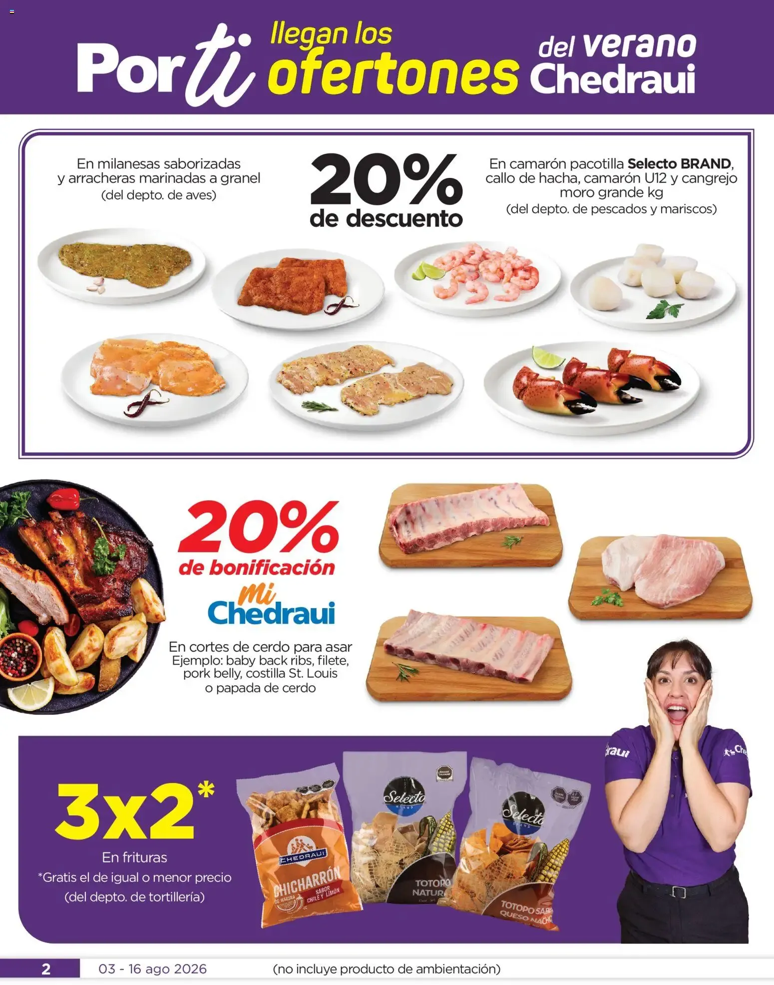Catálogo de Chedraui folleto Por Ti ofertones del verano (03/08/2026 - 16/08/2026) - catálogo en línea 3 de agosto al 16 de agosto 2026 - Pagina 2