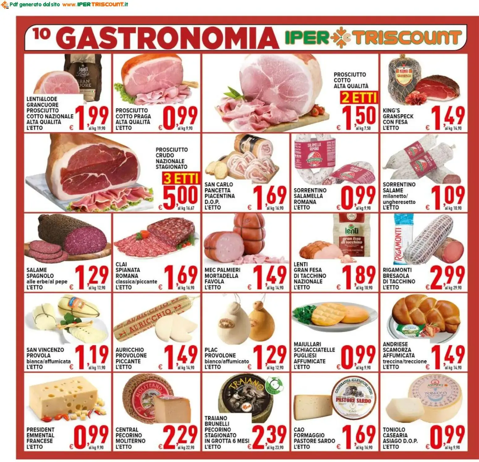 Ipertriscount Supermercati - Scorta Vacanze! da 10 luglio a 21 luglio di 2026 - Pagina del volantino 10