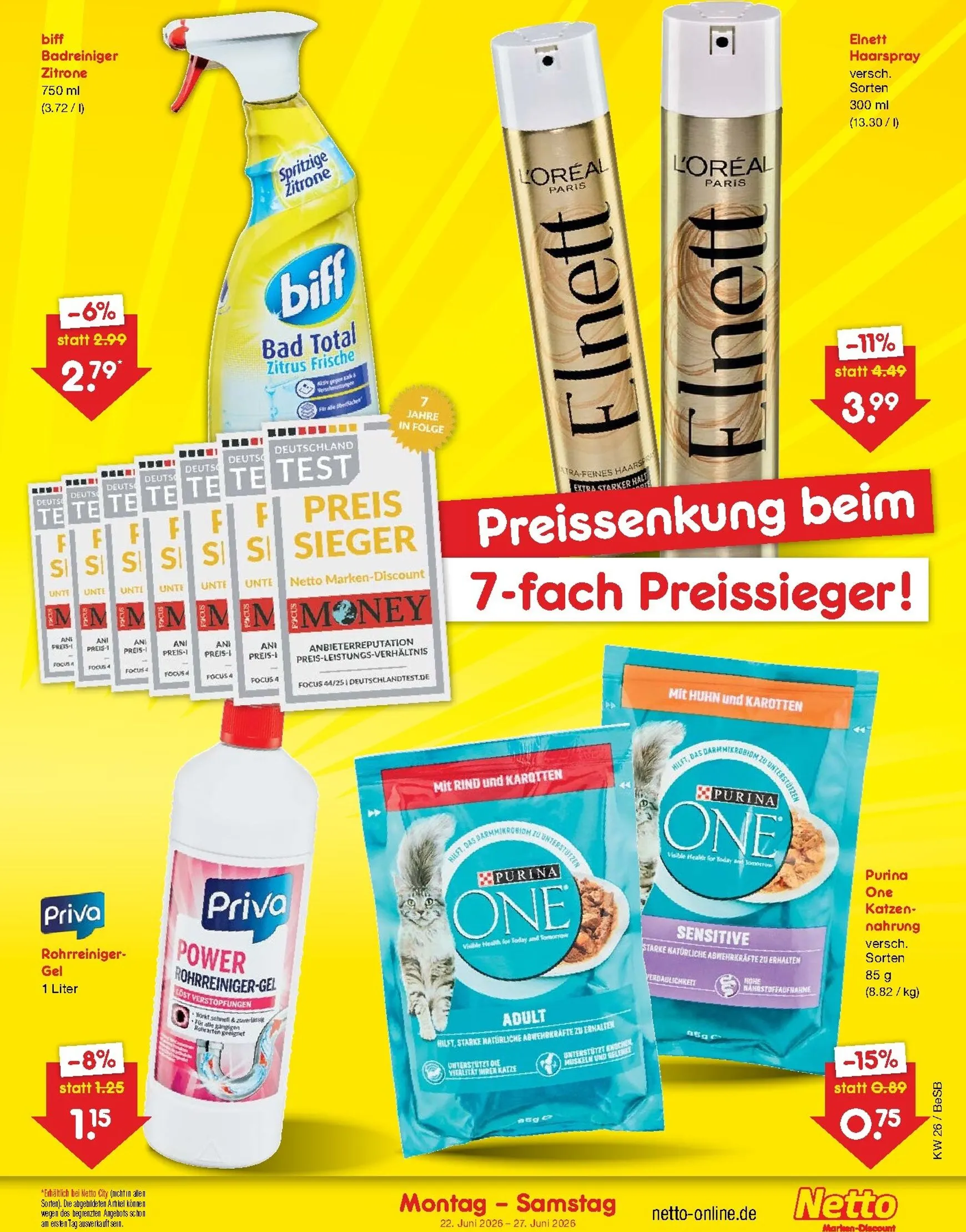 Netto Marken Discount Prospekt – von Montag 22.06.2026 bis Samstag 27.06.2026 von 22. Juni bis 27. Juni 2026 - Prospekt seite 6