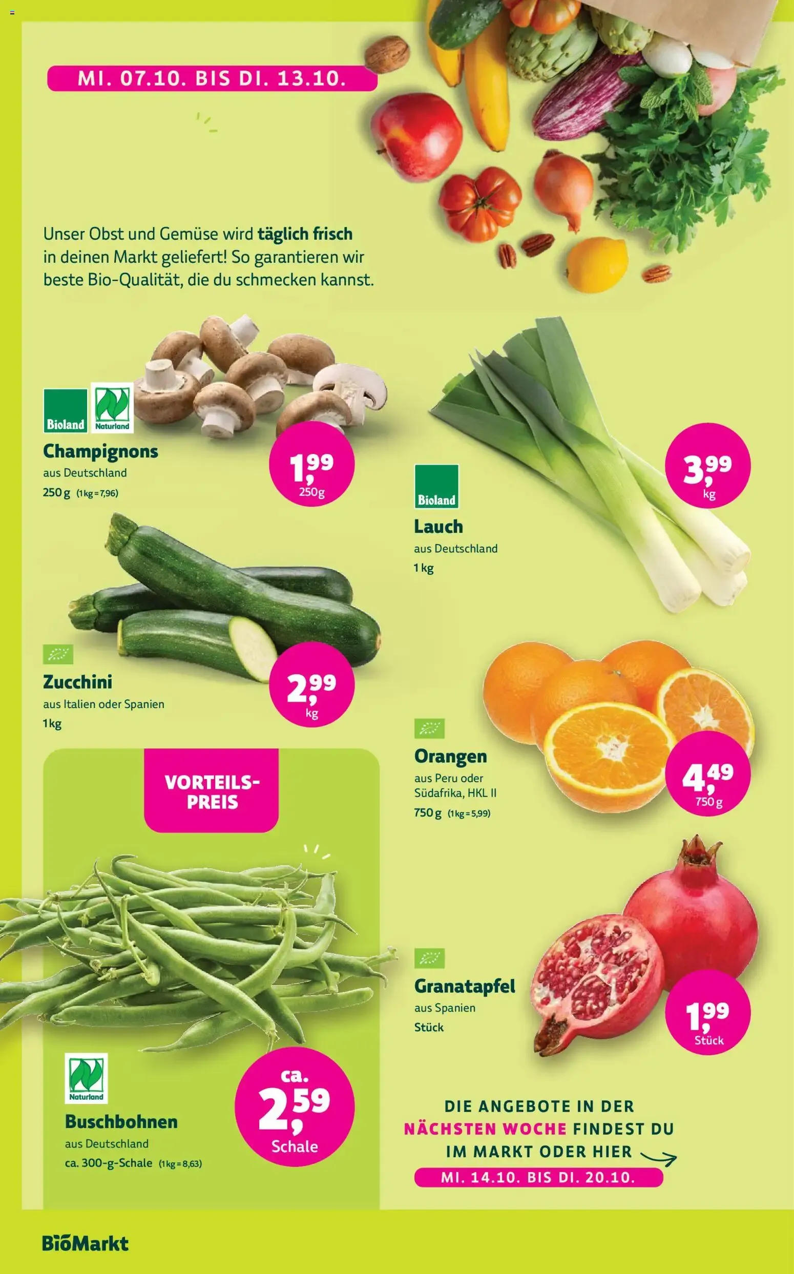 BioMarkt Prospekt (ab 07.10.2026) zum Blättern von 7. Oktober bis 20. Oktober 2026 - Prospekt seite 6