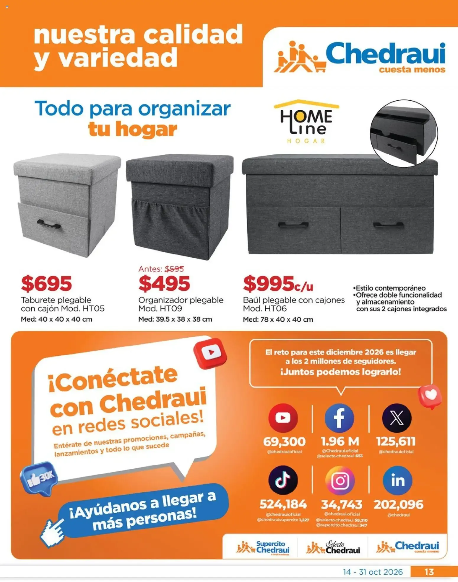 Catálogo de Chedraui folleto Nuestras marcas propias calidad y variedad que cuesta menos (14/10/2026 - 31/10/2026) - catálogo en línea 14 de octubre al 31 de octubre 2026 - Pagina 13
