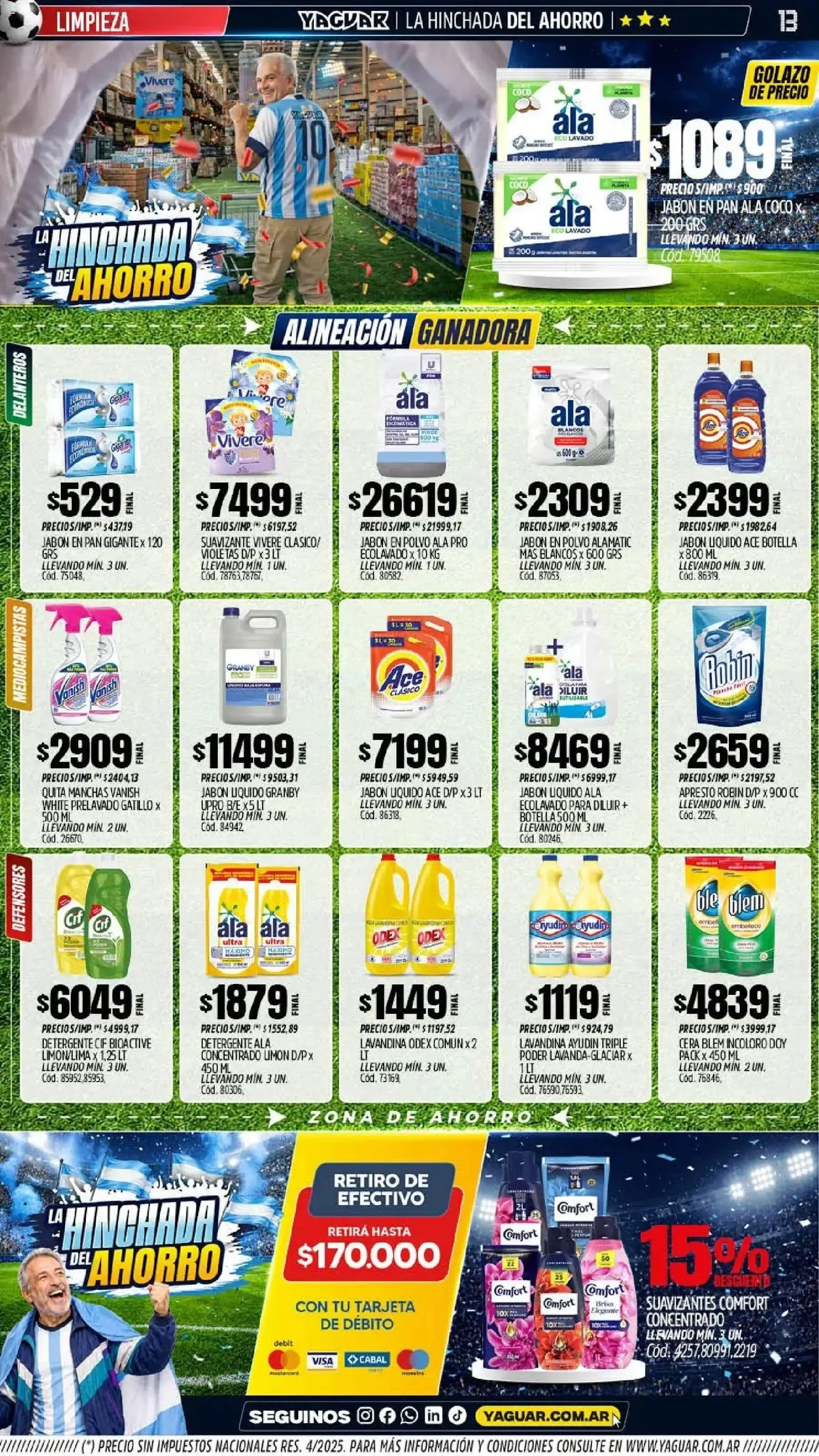 Ofertas de Mayorista Yaguar - La Hinchada del Ahorro 15 de junio al 20 de junio 2026 - Página 12 del catálogo