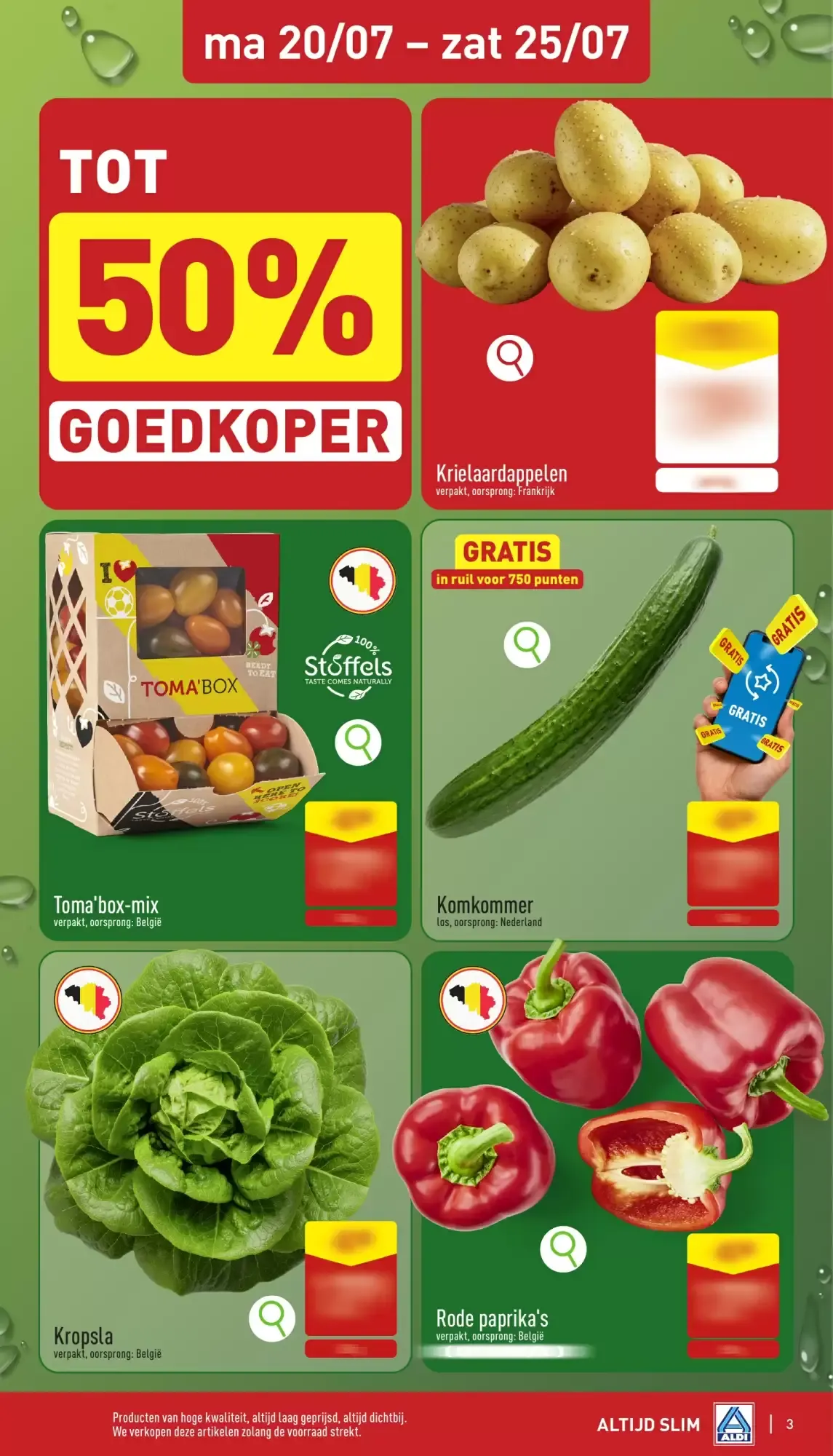 Aldi folder van 20/07 t.e.m. 25/07 van 20 juli tot 25 juli 2026 - folder pagina 3
