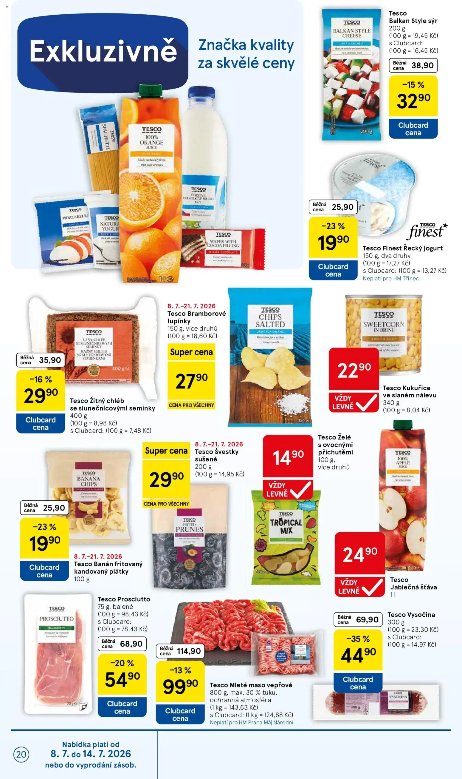 Tesco leták na tento + příští týden 08.07.2026 - 8. července 14. července 2026 - Page 20