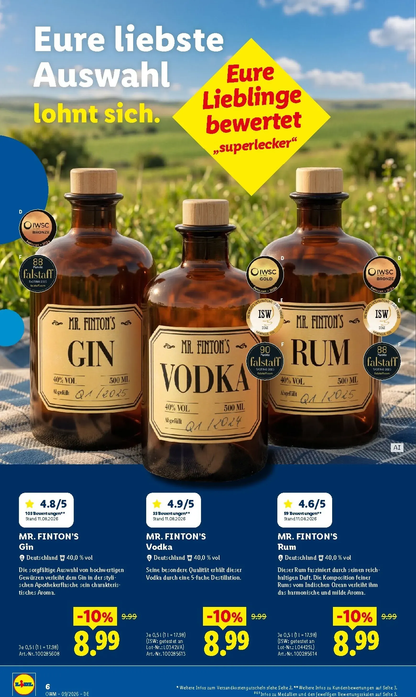 Lidl - Wein & Spirituosen Prospekt – von Dienstag 01.09.2026 bis Mittwoch 30.09.2026 von 1. September bis 30. September 2026 - Prospekt seite 6