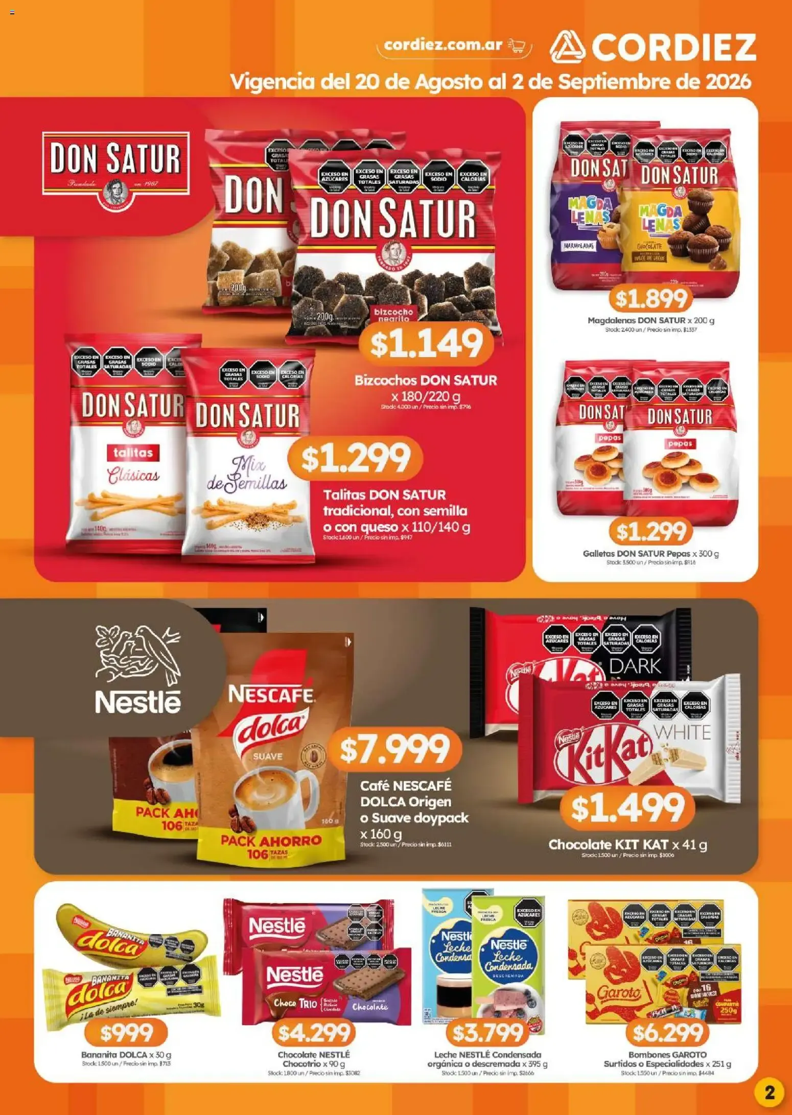 Ofertas de Cordiez ofertas || del 20/08/2026 - 02/09/2026 || Catálogo 20 de agosto al 2 de septiembre 2026 - Página 2 del catálogo