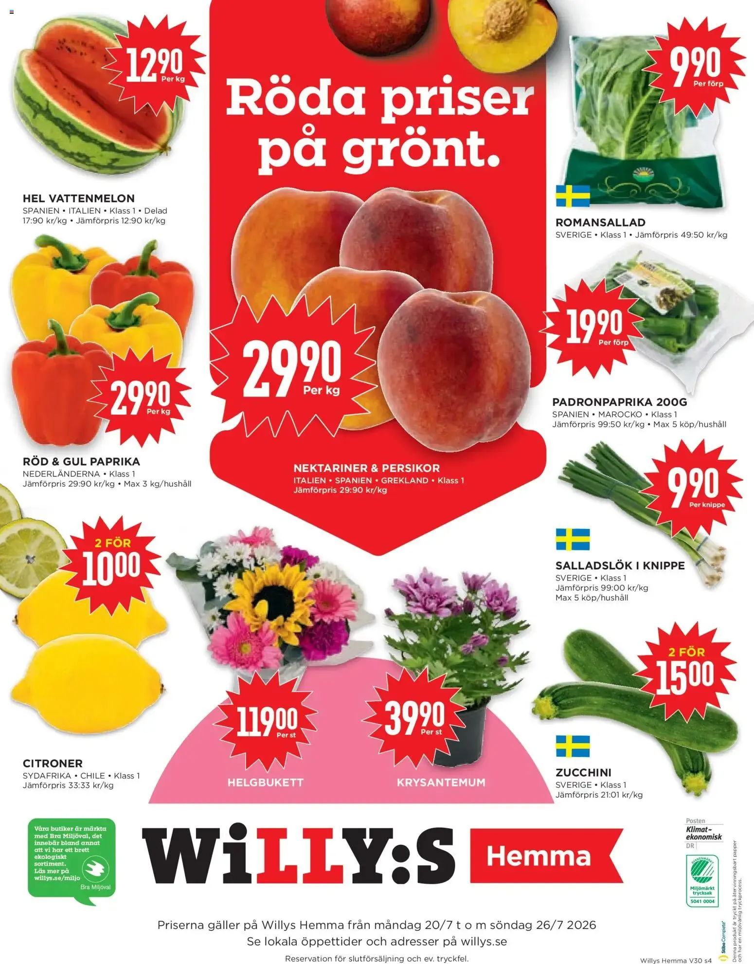 Willys erbjudanden Hemma från 20/07/2026 - 26/07/2026 > Reklamblad nuvarande rabatter från 20 juli till 26 juli 2026 - Reklamblad sidor 4