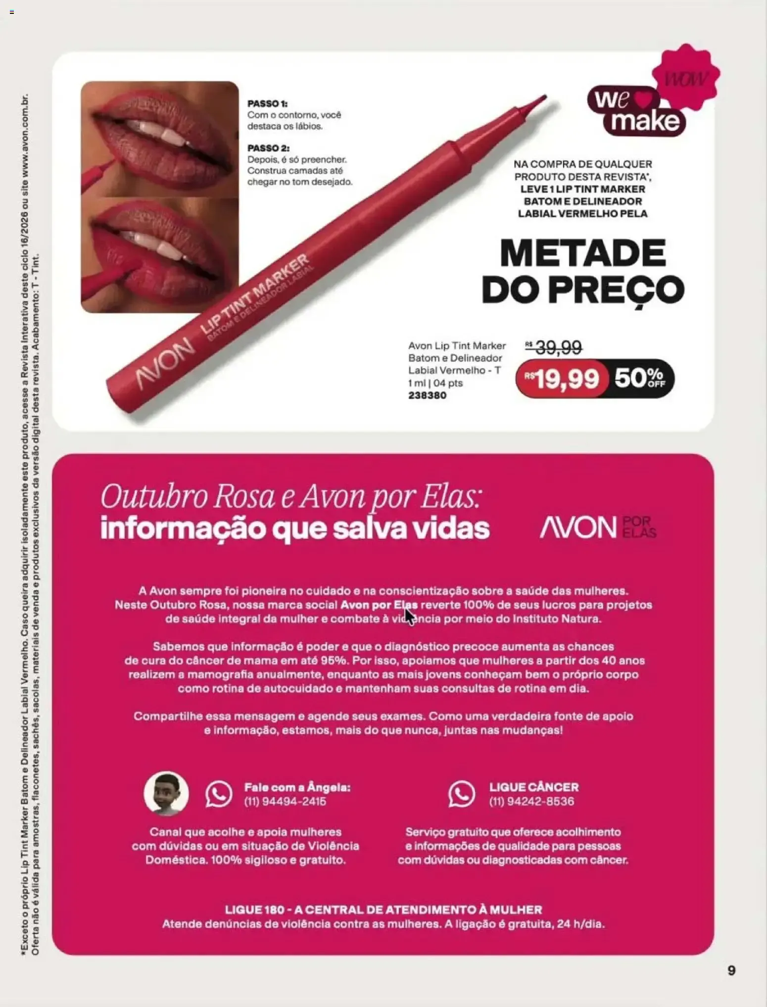 Encarte de Revista Avon - Chegou Renew Menopro - Ciclo 16/2026 12 de outubro até 2 de novembro 2026 - Pagina 9