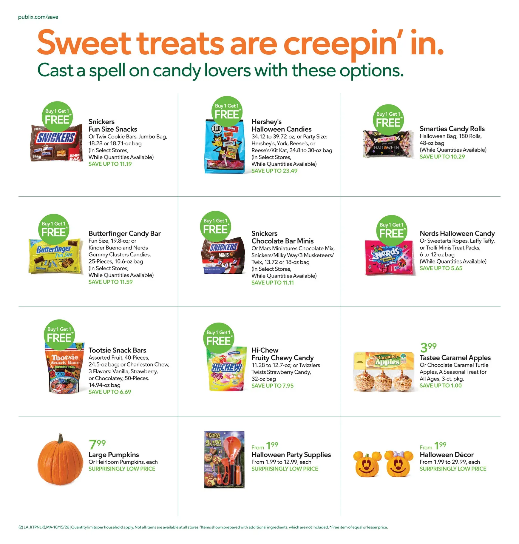 Weekly ad Current Publix leaflet valid from Thursday 10/15/2026 to Wednesday 10/21/2026 from October 15 to October 21 2026 - Page 2