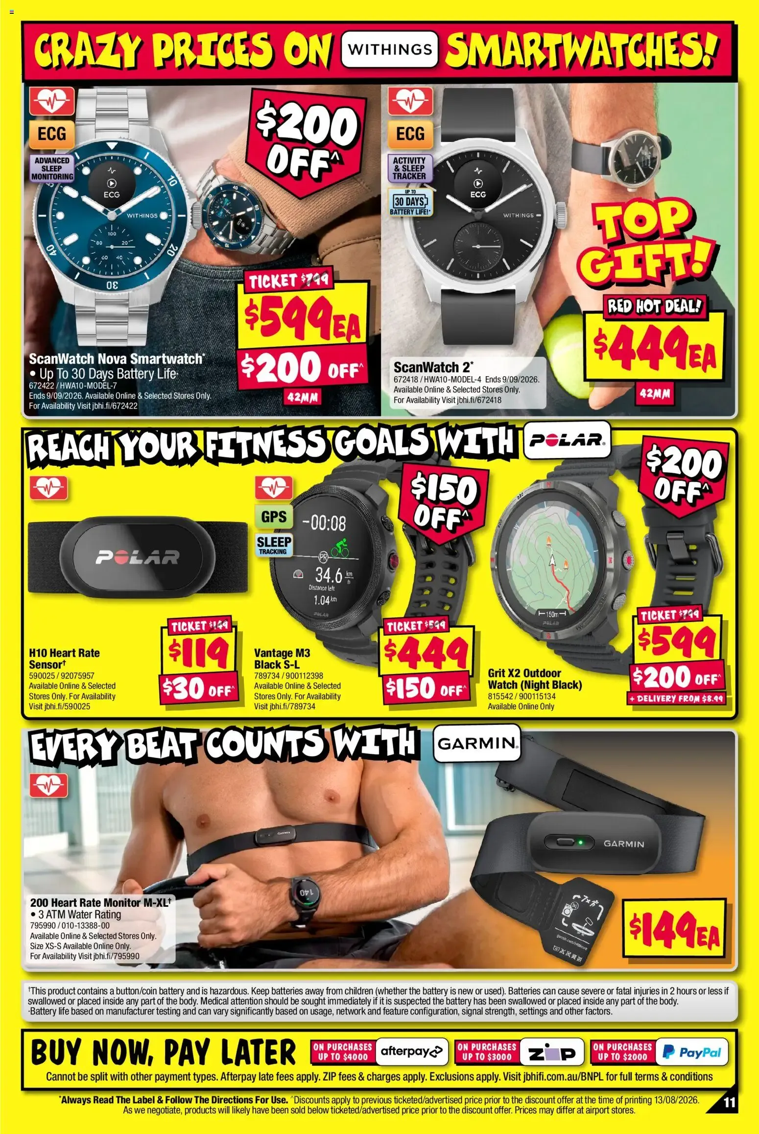 JB Hi-Fi Deals for Dad! Fitness, Wearables & Outdoor! - Catalogue valid from 24 August to 6 September 2026 - page 11