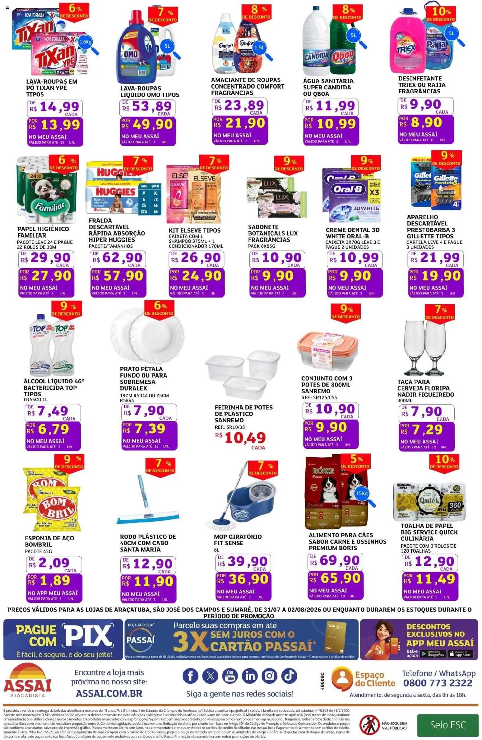 Encarte de Assaí Atacadista ofertas - SP de 31/07/2026 | Promoções Online 31 de julho até 2 de agosto 2026 - Pagina 2