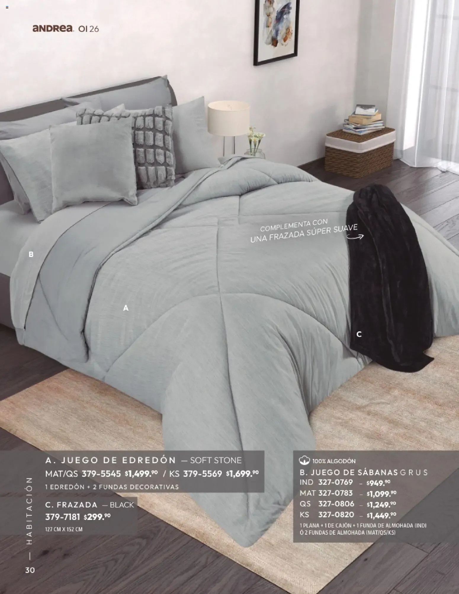 Catálogo de Andrea Home: Otoño - Invierno 2026 1 de septiembre al 31 de diciembre 2026 - Pagina 30