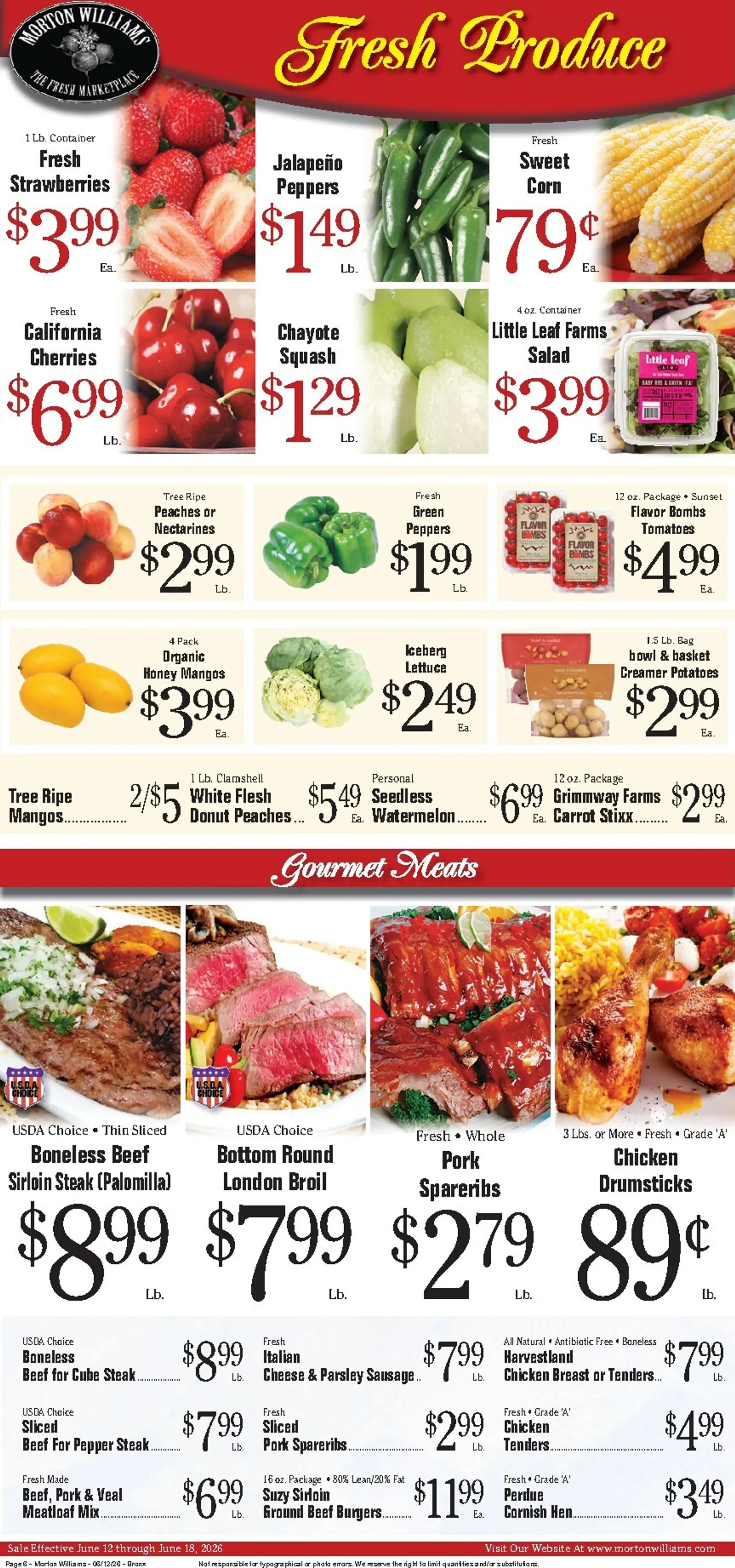 Weekly ad Current Morton Williams - Bronx leaflet valid from Friday 06/12/2026 to Thursday 06/18/2026 from June 12 to June 18 2026 - Page 6