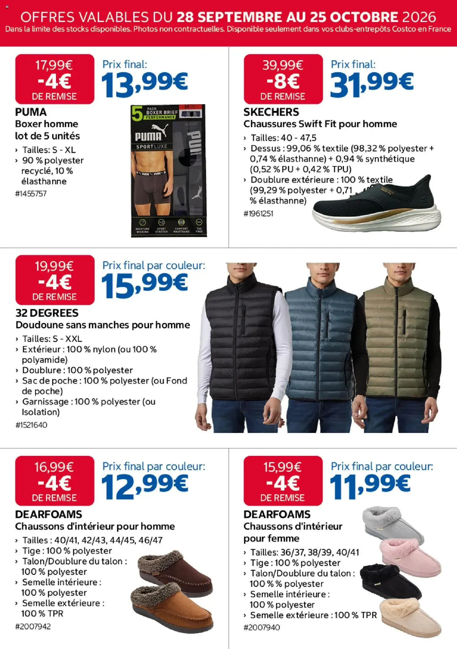 Réservé aux Membres : Plus de 1000€ de Remises Cumulées du 28 septembre au 25 octobre 2026 - Catalogue page 4