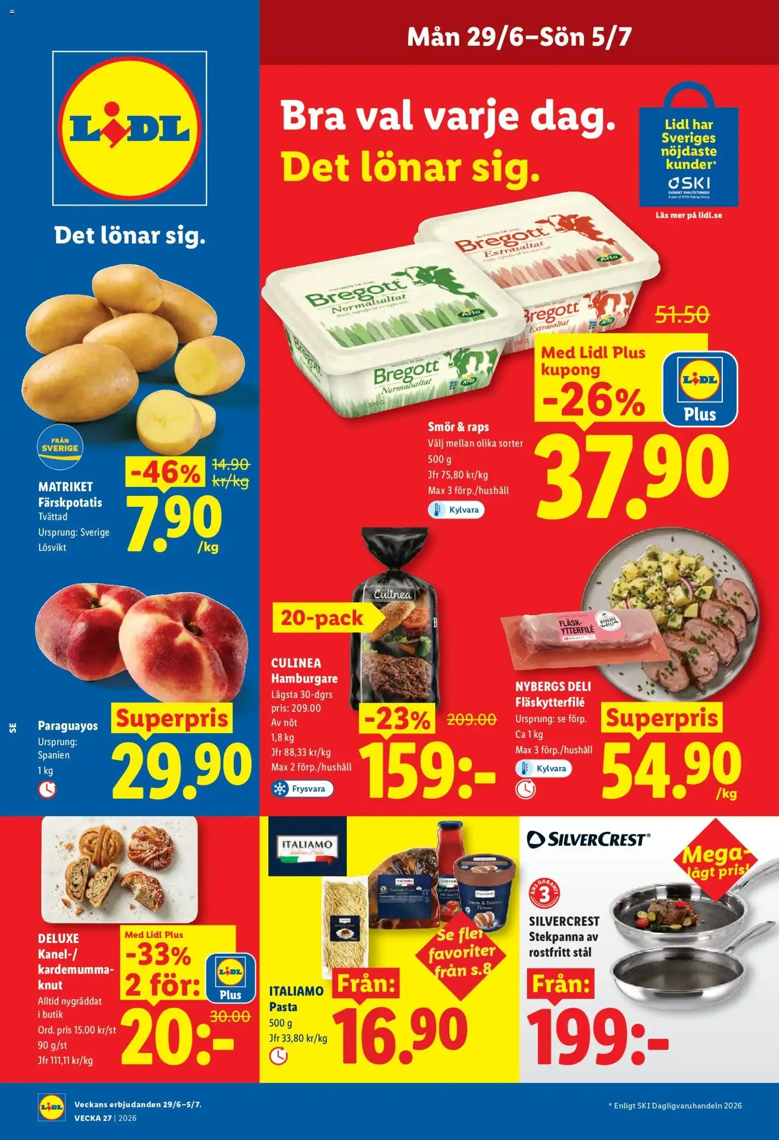 Lidl erbjudanden från 29/06/2026 - 05/07/2026 > Reklamblad nuvarande rabatter från 29 juni till 5 juli 2026 - Reklamblad sidor 1